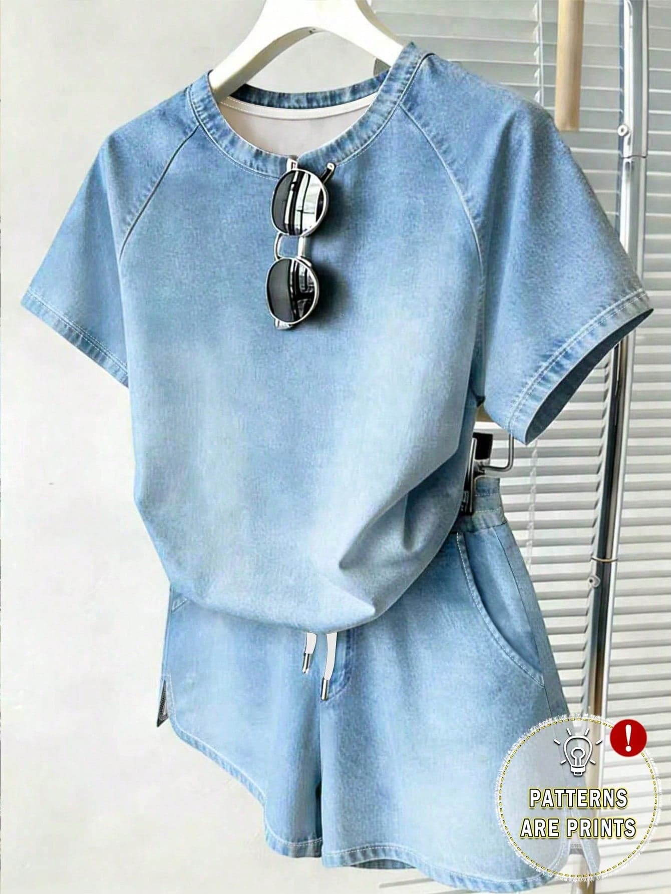 Teen Girls 2pcs Set, Casual Gradient Print, Loose Knit Round Neck Short Sleeve T-Shirt Paired With Comfortable Sports Shorts, Suitable For Daily Casual Occasions, Suitable For Spring And Summer, Easy And Comfortable, Daily Casual Wear, Cool Summer Series, Back To School Essential Item, Summer Girls Set, Pants