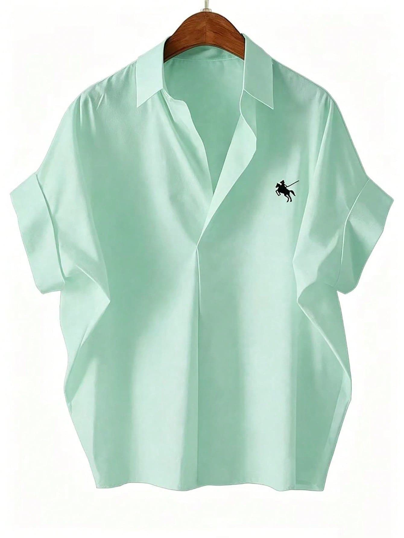 GlowEve CURVE Plus Size Women White Embroidered Short Sleeve V-Neck Blouse, Skin-Friendly Fabric, Women's Shirt Vest, Short Sleeve Blouse, Suitable For Graduation, Holiday, Valentine's Day, Music Festival, Mother's Day, Halloween, Thanksgiving, Easter, National Day, Party, Date, Wedding Season, Outing, Etc.