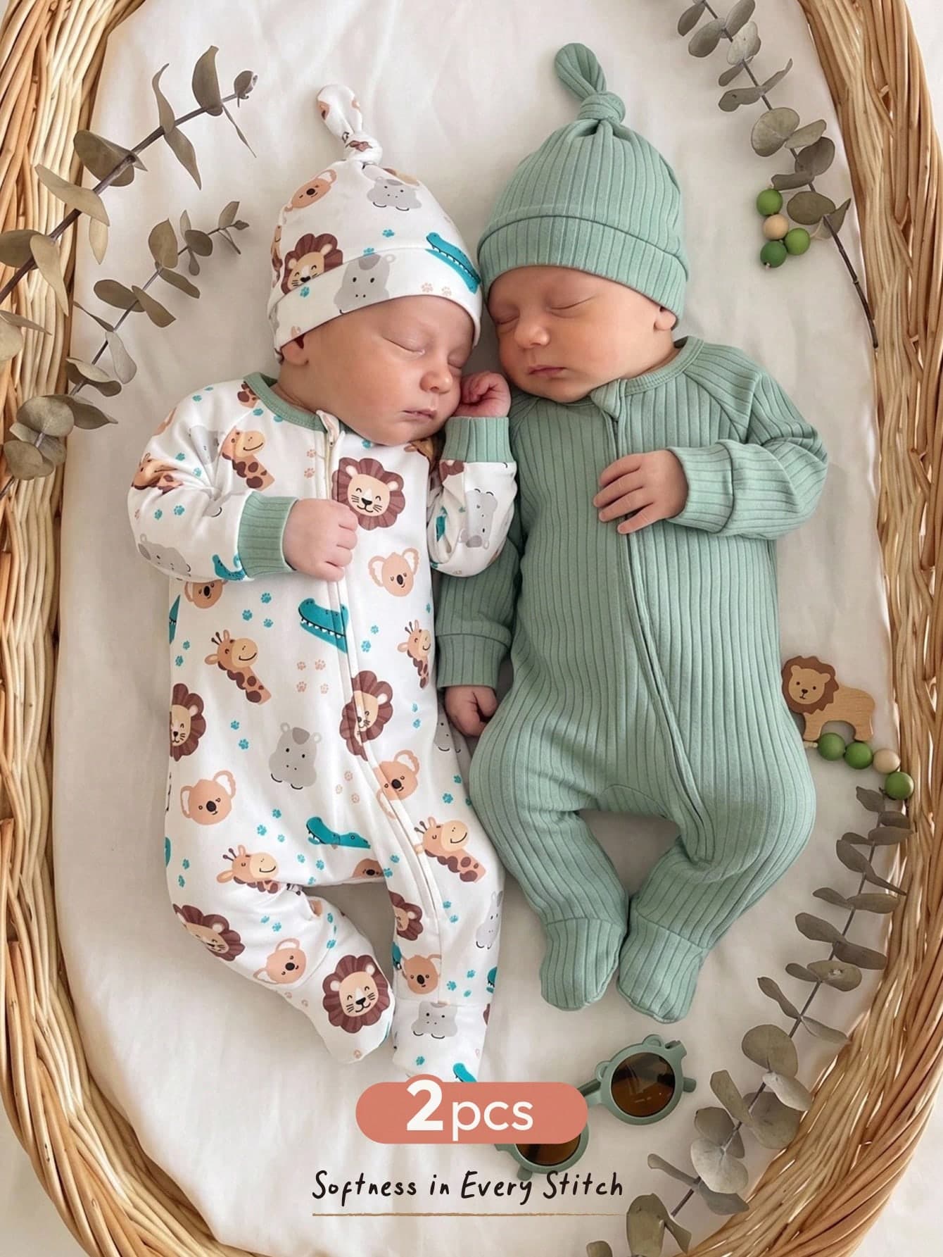 Cozy Pixies Newborn Baby Boy Baby Girl Cartoon Animal Pattern Knitted Soft Round Neck Long Sleeve Romper Loungewear, Newborn Infant Boy Autumn/Winter Home Wear, Comfortable Versatile Fashionable Daily Cute Bear Pattern Minimalist Style Newborn Loungewear, Suitable For Indoor And Outdoor