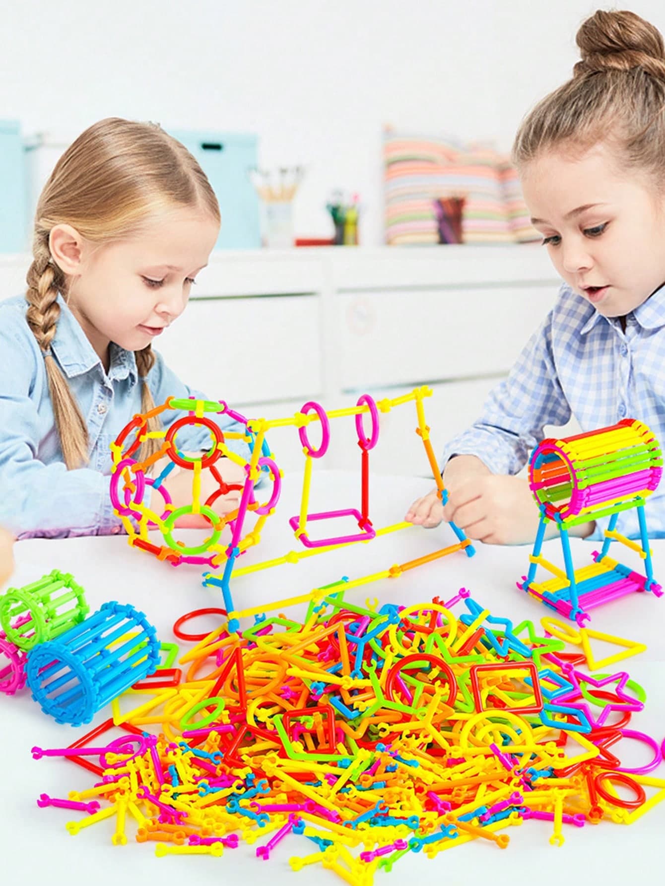 200/300pcs Magic Wand Building Blocks Set - Educational Puzzle Assembly Toy For Teens, PVC Material, Inspires Children's Imagination, Educational Construction Engineering Set, Multiple Colors And Shapes, Perfect Gift For Birthdays And Holidays