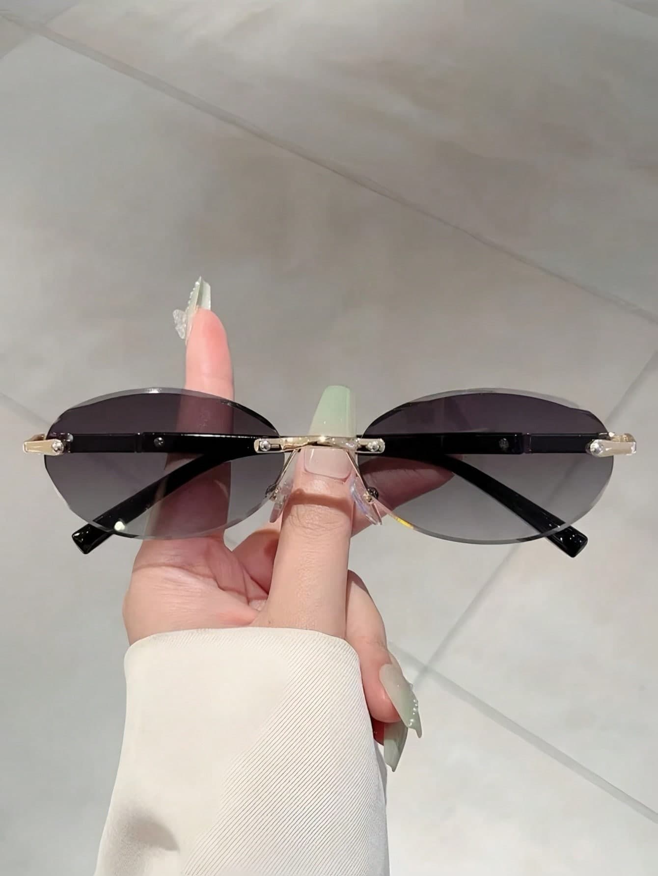 1pc European And American Retro Style Square Frame Fashionable Glasses, Casual And Versatile, Suitable For Street Photography, Hiking, Fishing
