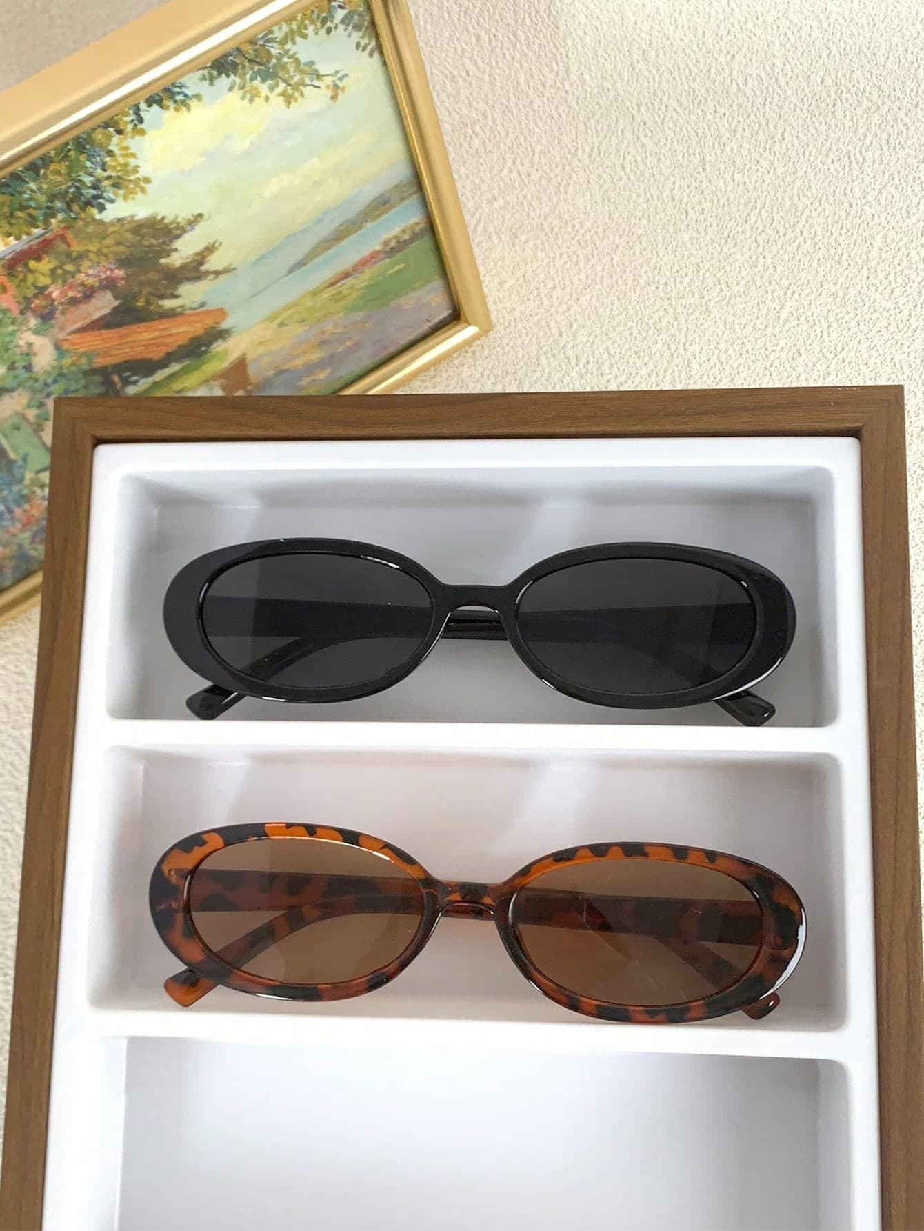 2pcs Oval-Shaped Women's Fashionable Eyeglasses, New Y2K Small Frame Style For Summer Beach Vacation,Outdoor,Travel Preppy Style For Back To School
