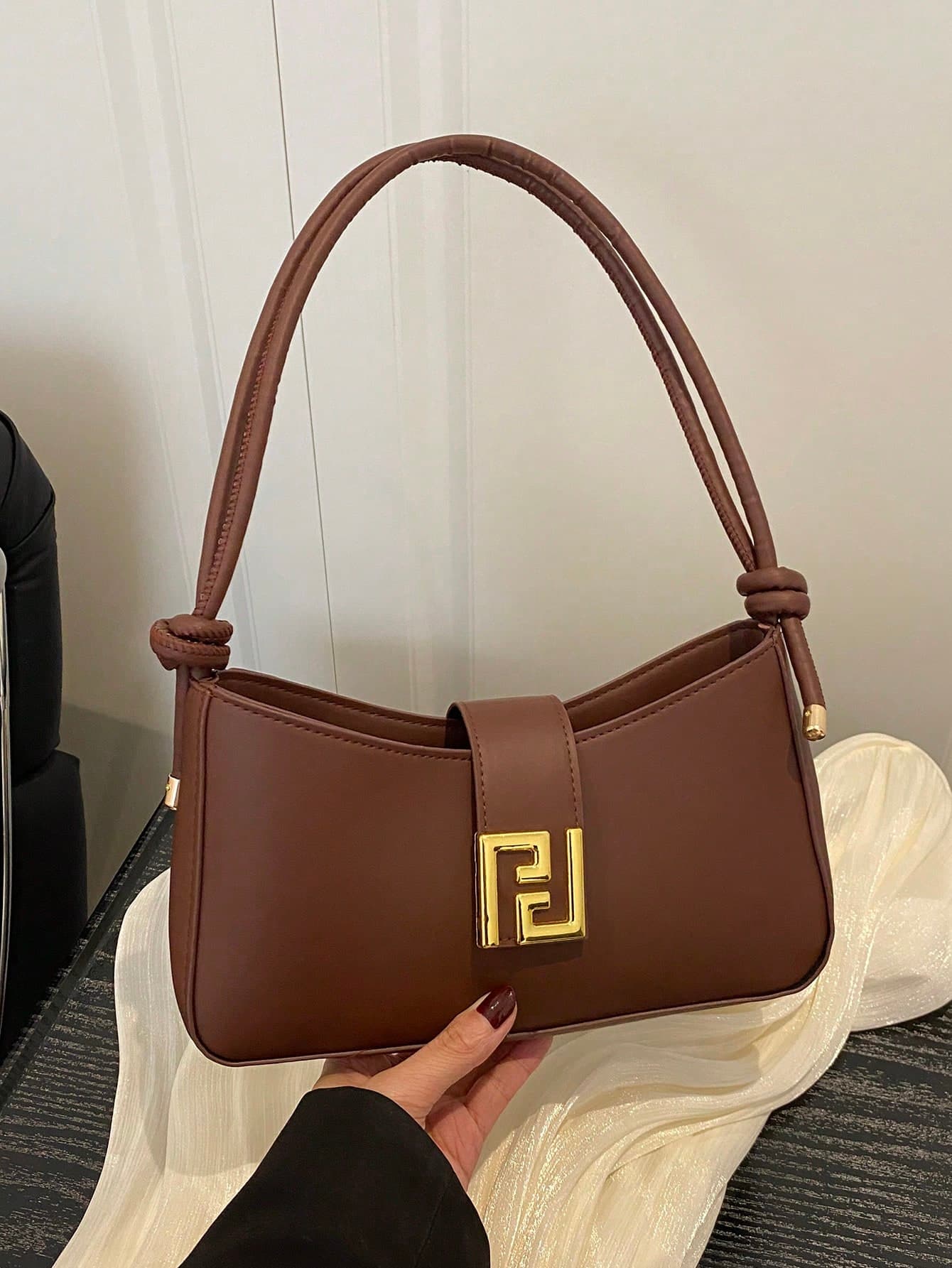 New Luxury Solid Color Versatile Women Shoulder Bag