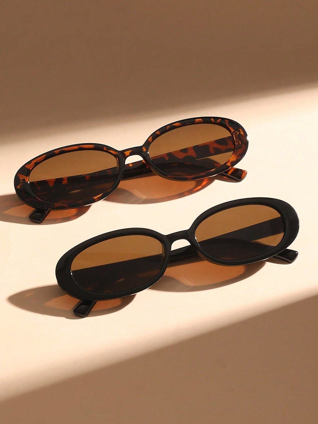 2 Pairs Women's Oval Frame Fashion Eyeglasses, Classic Style Suitable For Daily Life And Summer Travel