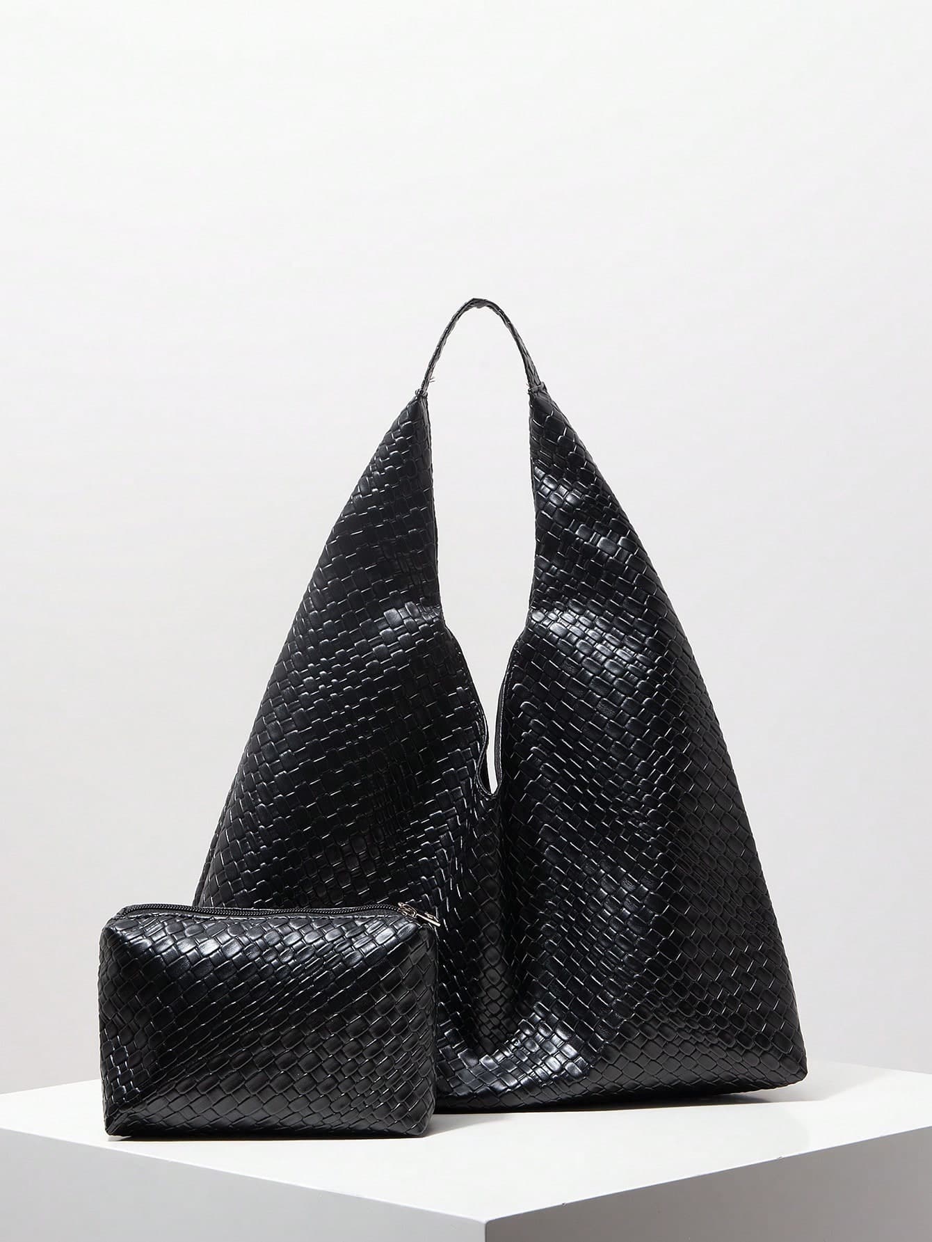 Vintage Faux Leather Woven Pattern Tote Bags For Women, Large Capacity Shoulder Handbag, Work Bag, Big Size Tote, Shopping Bag, Mother Bag Set, Suitable For Daily Use (Random Pattern), New Arrival Tote Bags For Woman