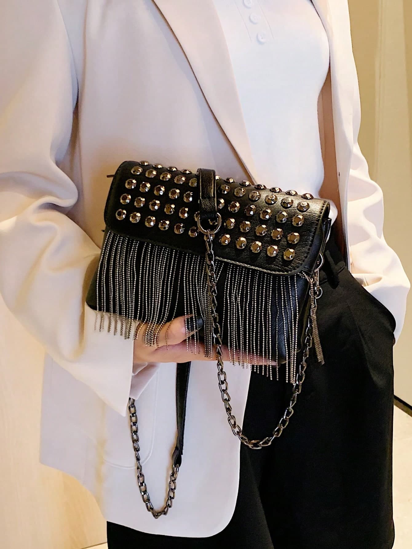 Citrus Fringe Design Fashion Shoulder Crossbody Bag