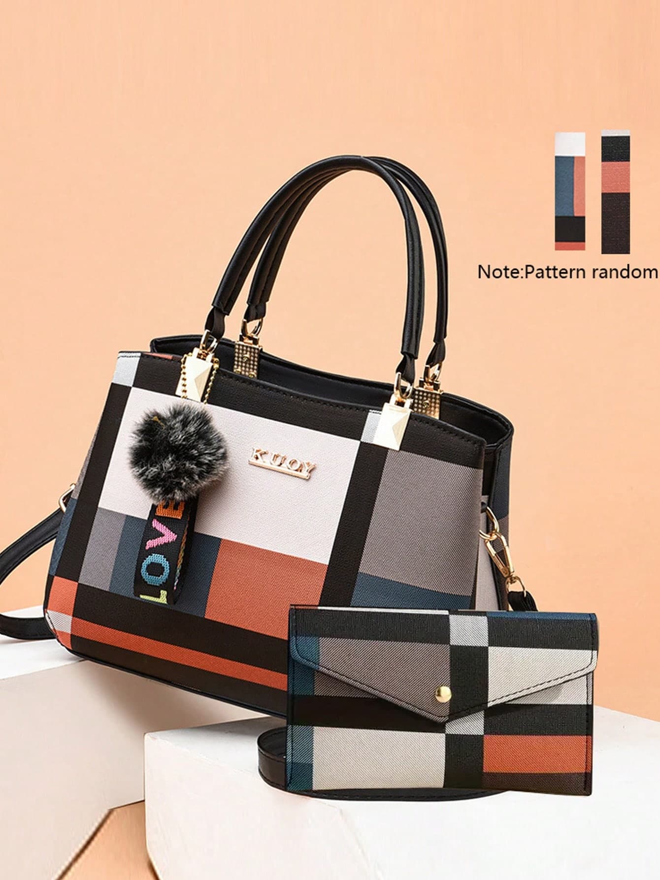 New Luxury Handbag, Women's Patchwork Wild Crossbody Bag, Designer Brand Plaid Shoulder Bag, Women's Handbag