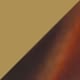 Wood Grain Tortoise Shell Frame Yellow Tea Piece