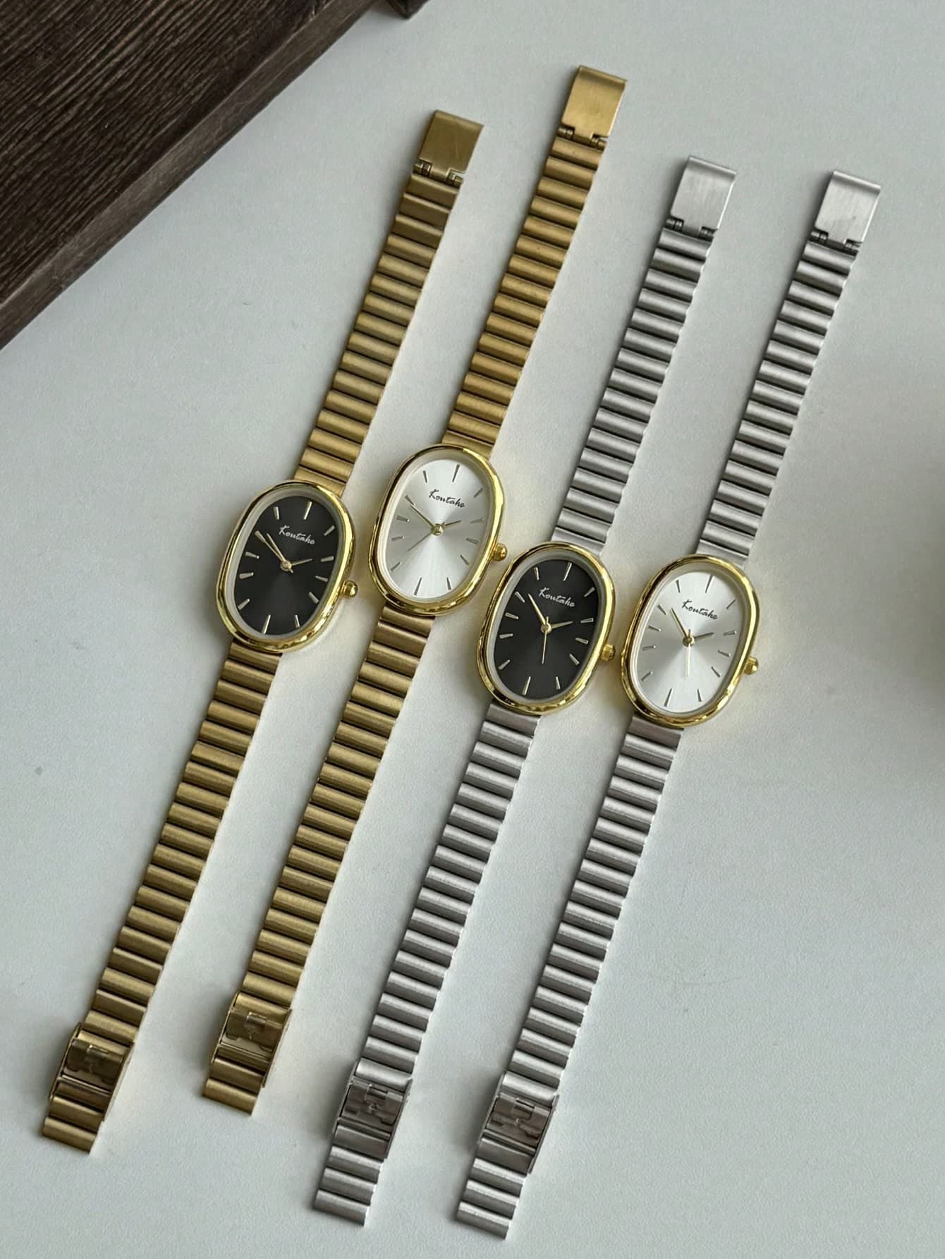 1pc Large Round Vintage Luxury Women's Quartz Watch, High Quality, Elegant Versatile, Suitable For Daily Wear, Also Suitable As Holiday Gift