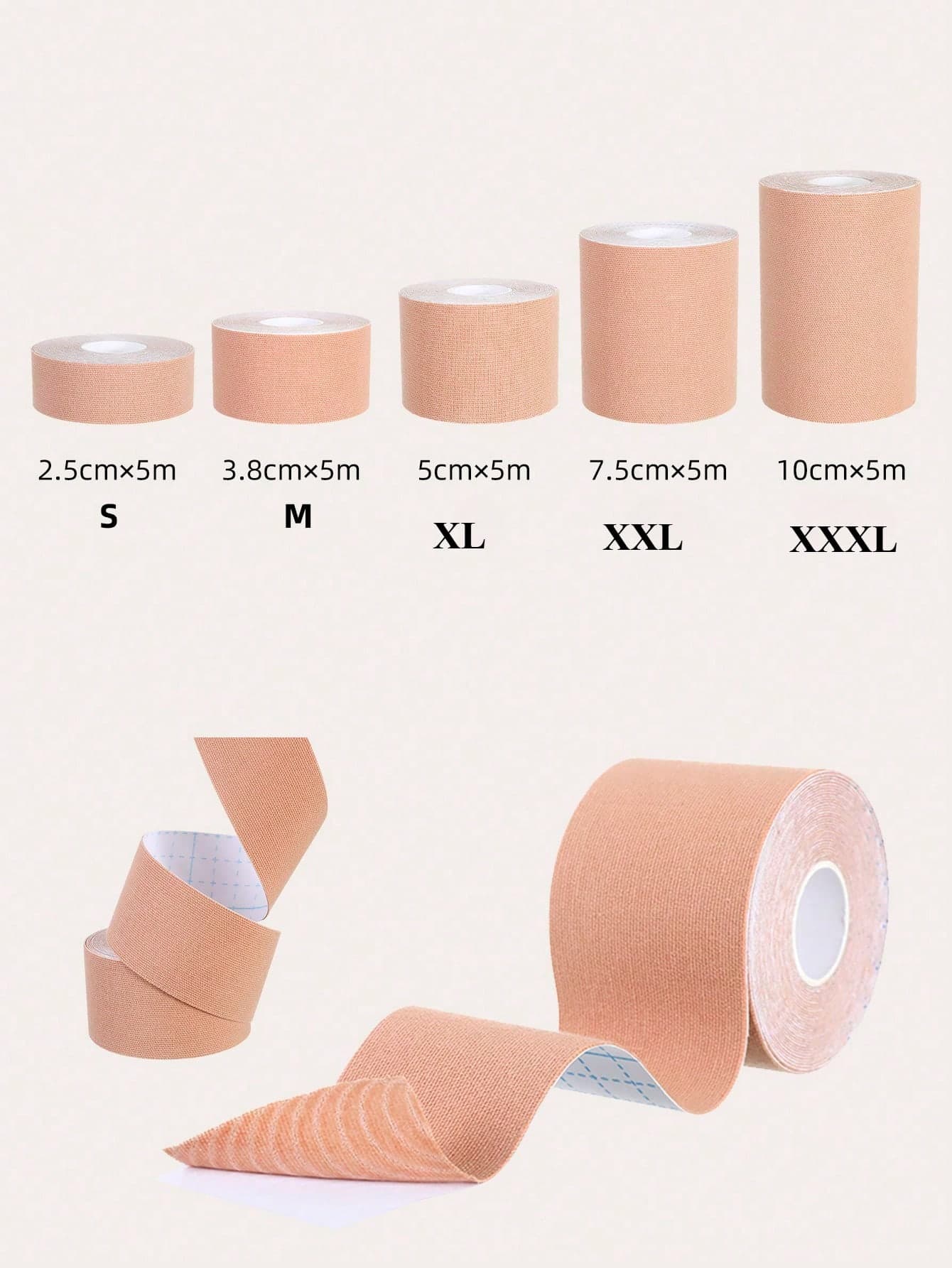 1 Roll 5M Boob Tape Lift Firm Your Breasts, Nipple Cover Breathable Breast Lift Tape For A-E Cup Large Breasts!