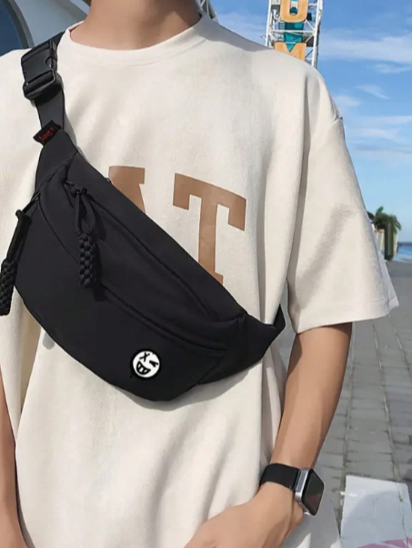 Men's And Women's Shoulder Bag, Crossbody Bag, Sling Backpack, Hiking Waist Pack, Multifunctional Crossbody Bag, Mini Shoulder Bag, Small Crossbody Bag, Fashion Waterproof Phone Chest Bag, Large Capacity Black Crossbody Chest Bag, Nylon Waist Pack, Casual Waist Pack, Suitable For Hiking And Outdoor Climbing, Adjustable Shoulder Strap, Sports Travel Multifunctional Waist Pack, Laptop Bag, Thanksgiving Holiday Bag, Messenger Bag, Rider Bag, Black Bag, Gift, Student Multifunctional Portable Vacation Side Bag, Wanderer Bag, Travel Essentials, Back To School, Summer Bag, Spring Break, Men's Bag, School Supplies, Gym Bag, Men's Wallet, Side Pocket