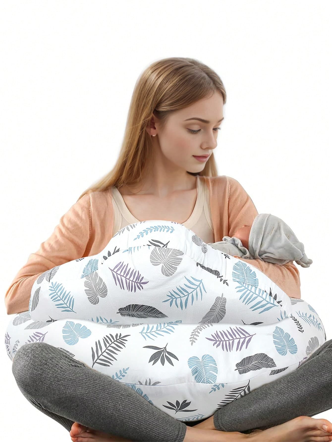 1pc Large Baby Nursing Pillow, Multifunctional Breastfeeding Pillow For Pregnant Women, Anti-Spit Milk Newborn Baby Pillow, Soft Maternity Nursing Supplies, Upgraded Comfortable Nursing Pillow, Essential For Newborn Boys And Girls, Perfect Gift For All Seasons
