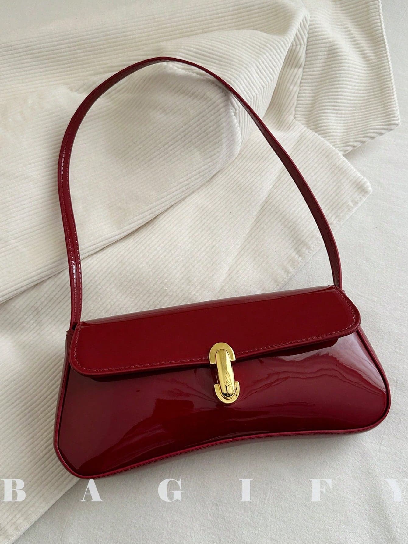 Women's Vintage Faux Leather Flap Decor Shoulder Underarm Bag, Suitable For Dating, Outing, Gathering