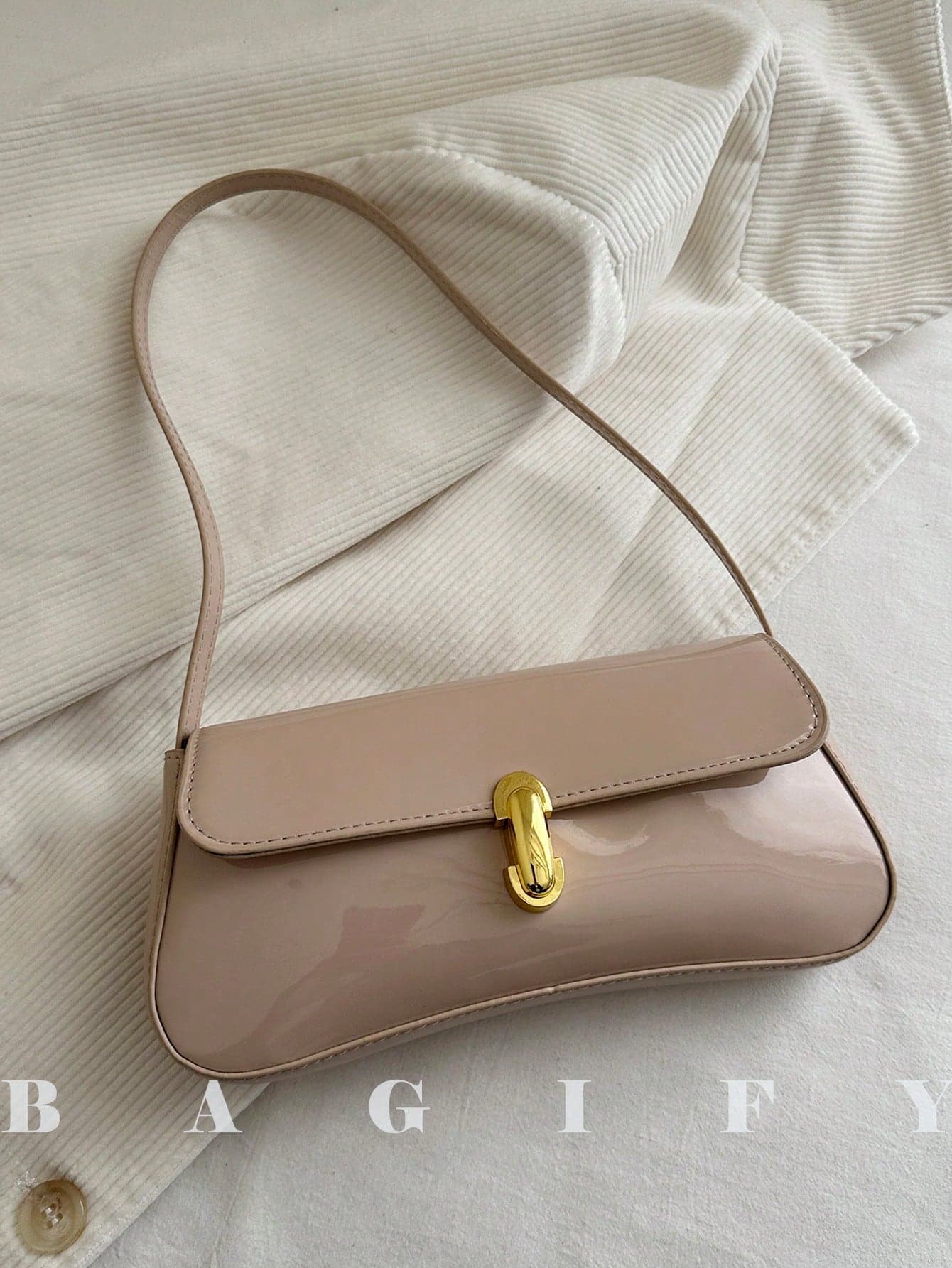 Women's Vintage Faux Leather Flap Decor Shoulder Bag, Suitable For Dating, Travel, Party