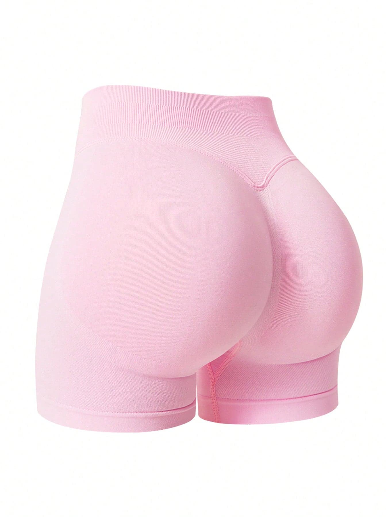 NcmRyu Women's Seamless Butt Lifting Sports Shorts For Gym Workout Pink Summer
