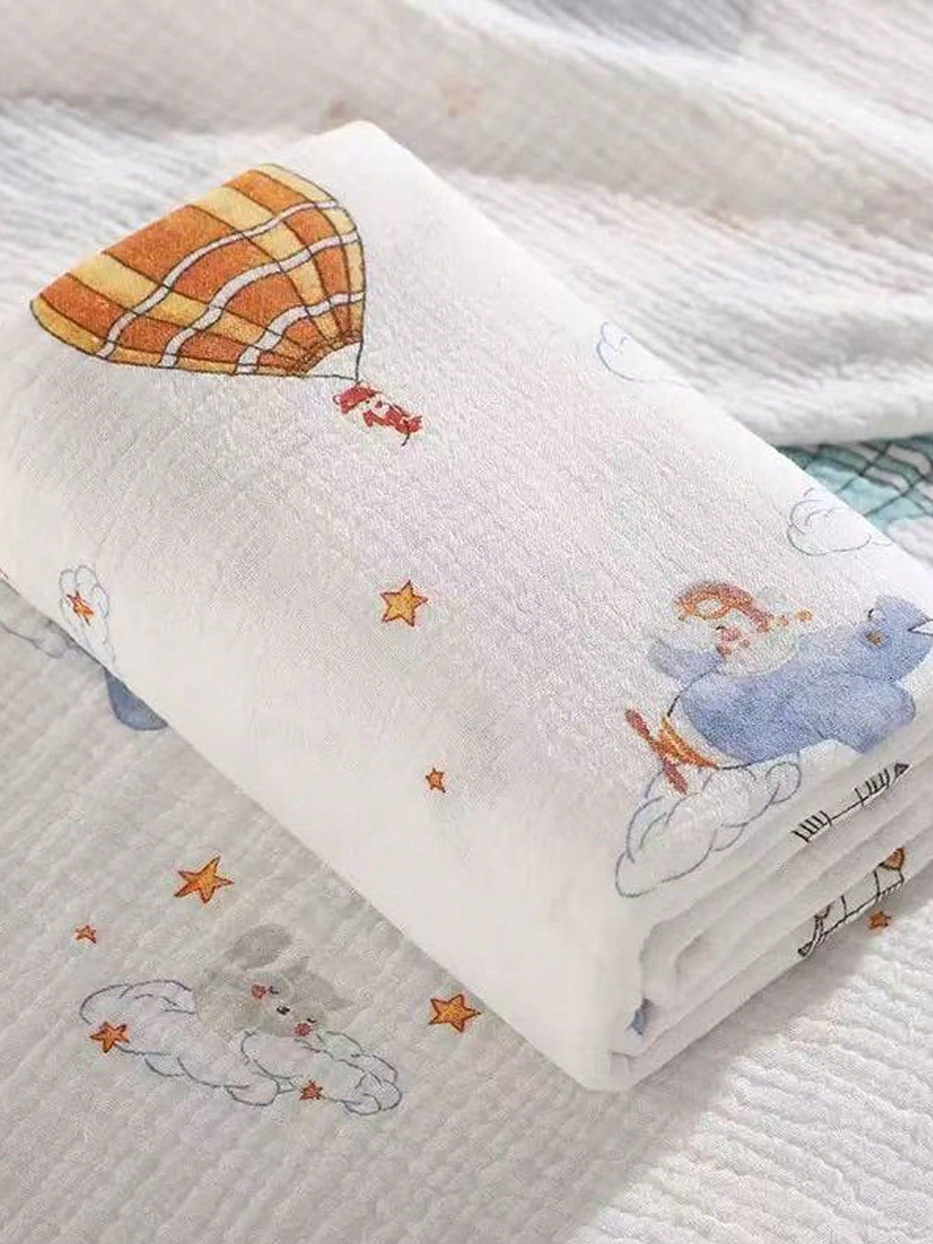 1pc 100*100cm Newborn Baby Cute Printed Muslin Swaddle Blanket