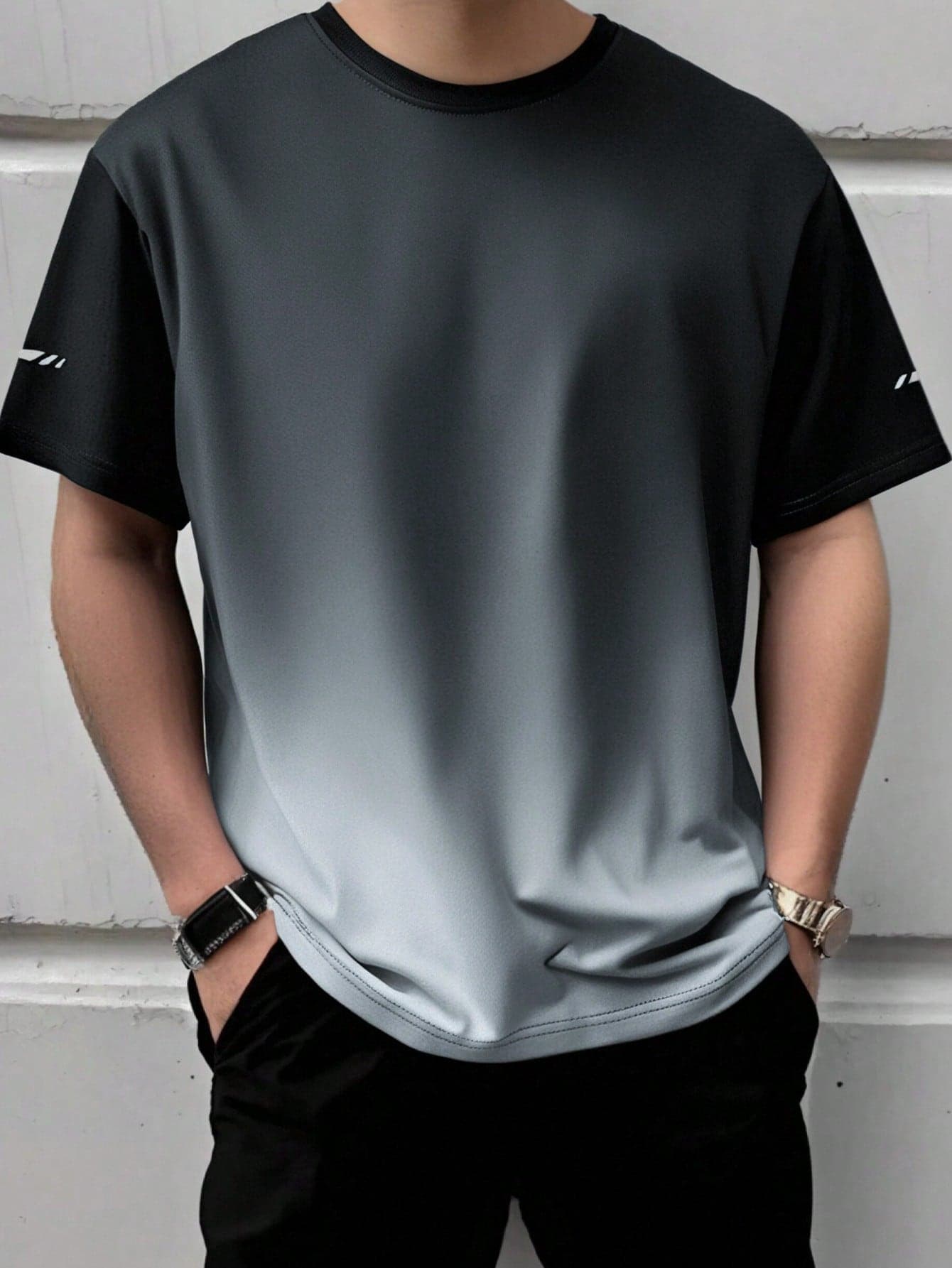 Summer Workout Men's Quick Dry Breathable Moisture Wicking Casual Outdoor Short Sleeve T-Shirt Sports