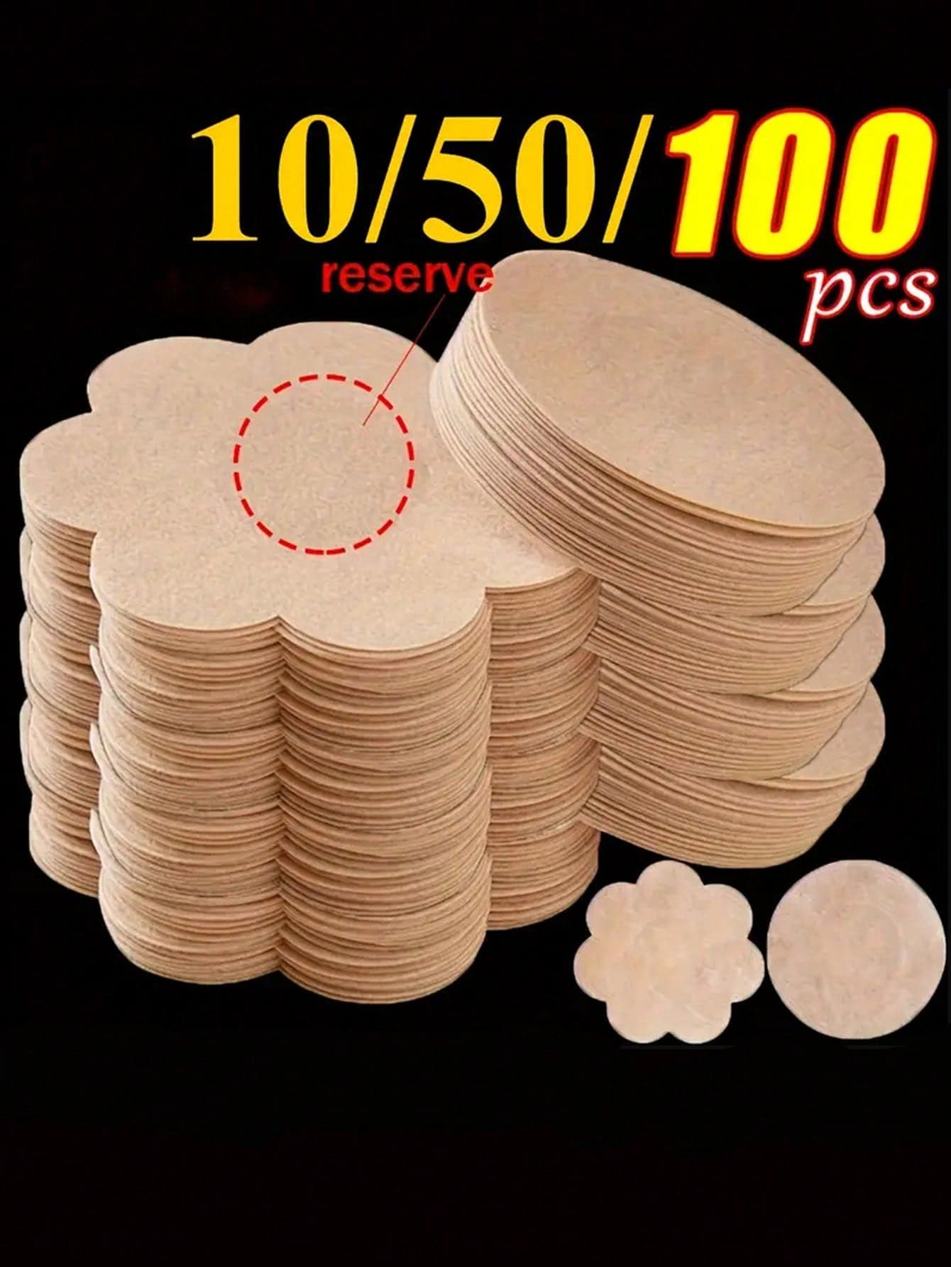 10/50/100pcs Disposable Strapless Self-Adhesive Breast Lift Tape, Women's Lingerie And Accessories