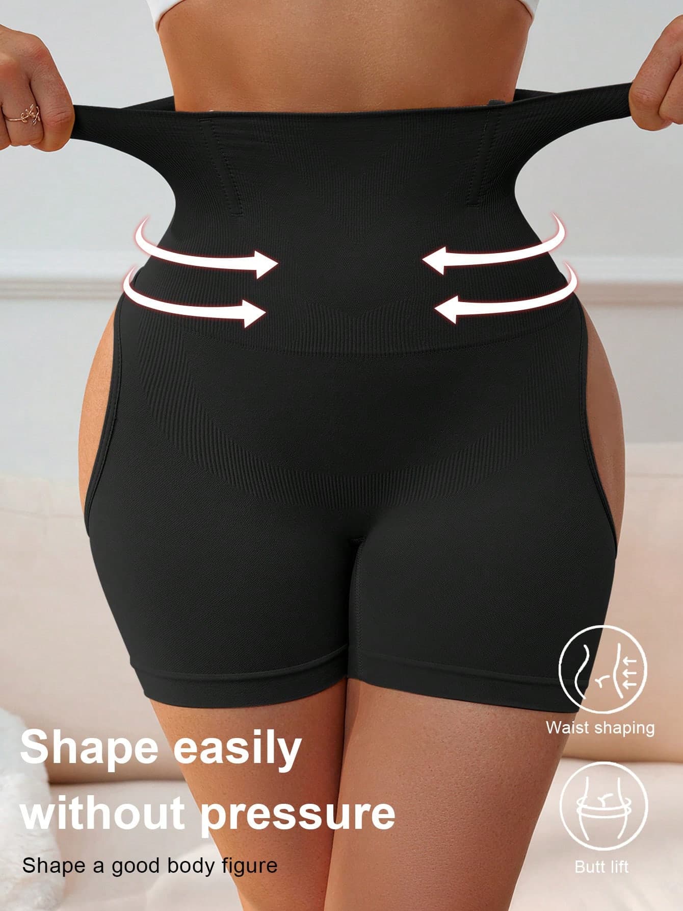 Women's Seamless High Waist Butt Lifting Tummy Control Shapewear Shorts