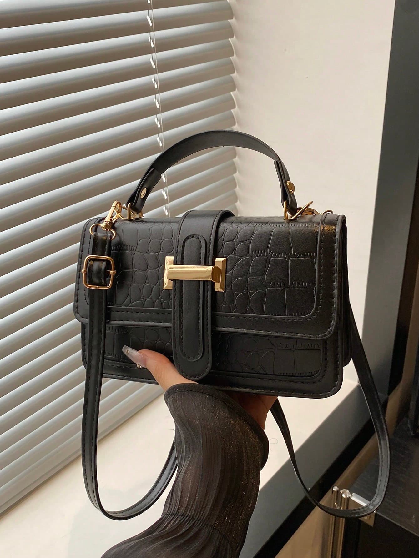 2026 Autumn/Winter Fashion New Solid Color Small Square Shoulder Bag, Stylish Crossbody Handbag For Women