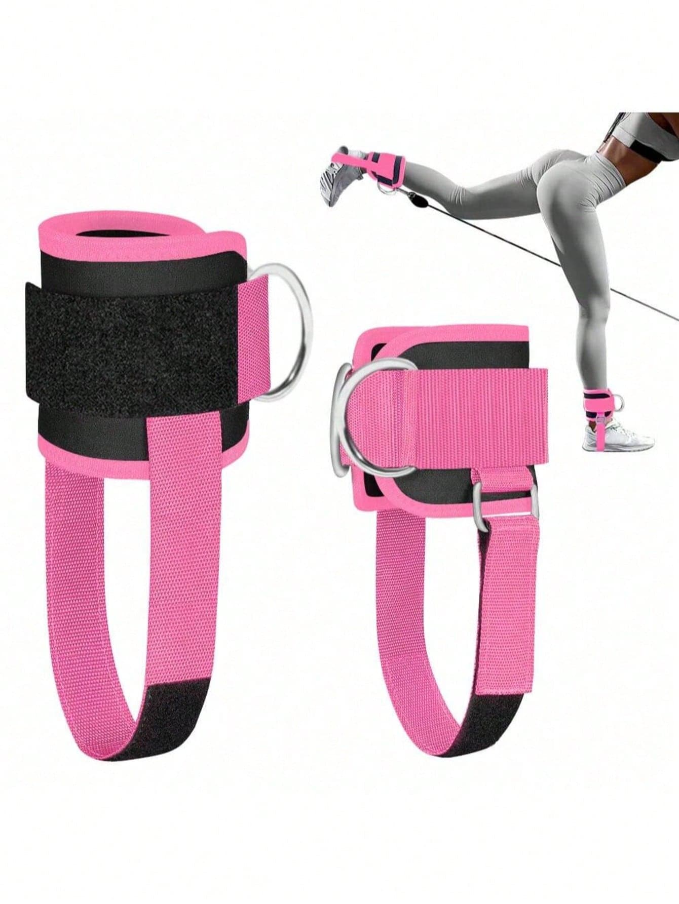 (1pack)Ankle Strap For Cable Machine Women And Men, Adjustable Gym Cable Ankle Straps For Kickbacks, Glute Workouts, Leg Extensions, Curls, Booty Hip Abductors, Ankle Cuff For Cable Machine Accessories