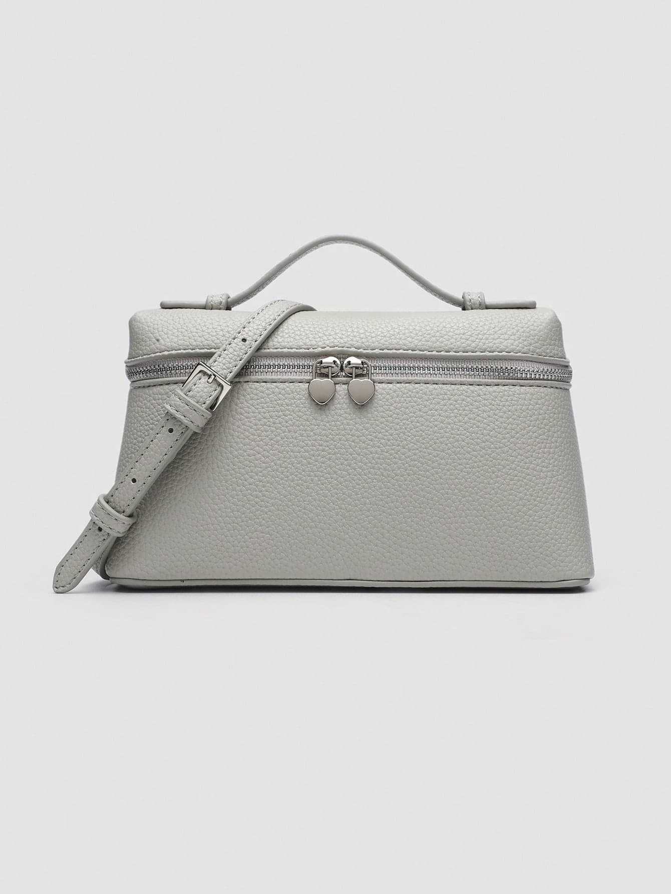 1pc Solid Lychee Pattern Square PU Crossbody Bag, Small Women Handbag Suitable For Daily Fashion Outfit And Outdoor Use
