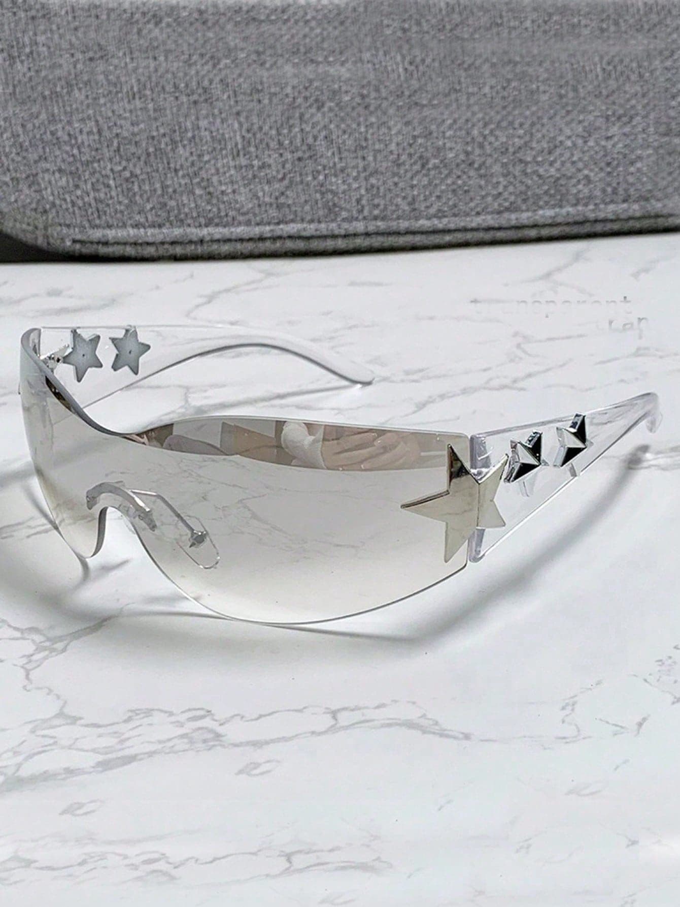 1 Pair Oversized Multicolor Y2K Women's Fashion Glasses, Bohemian Style, Suitable For Summer Parties And Travel