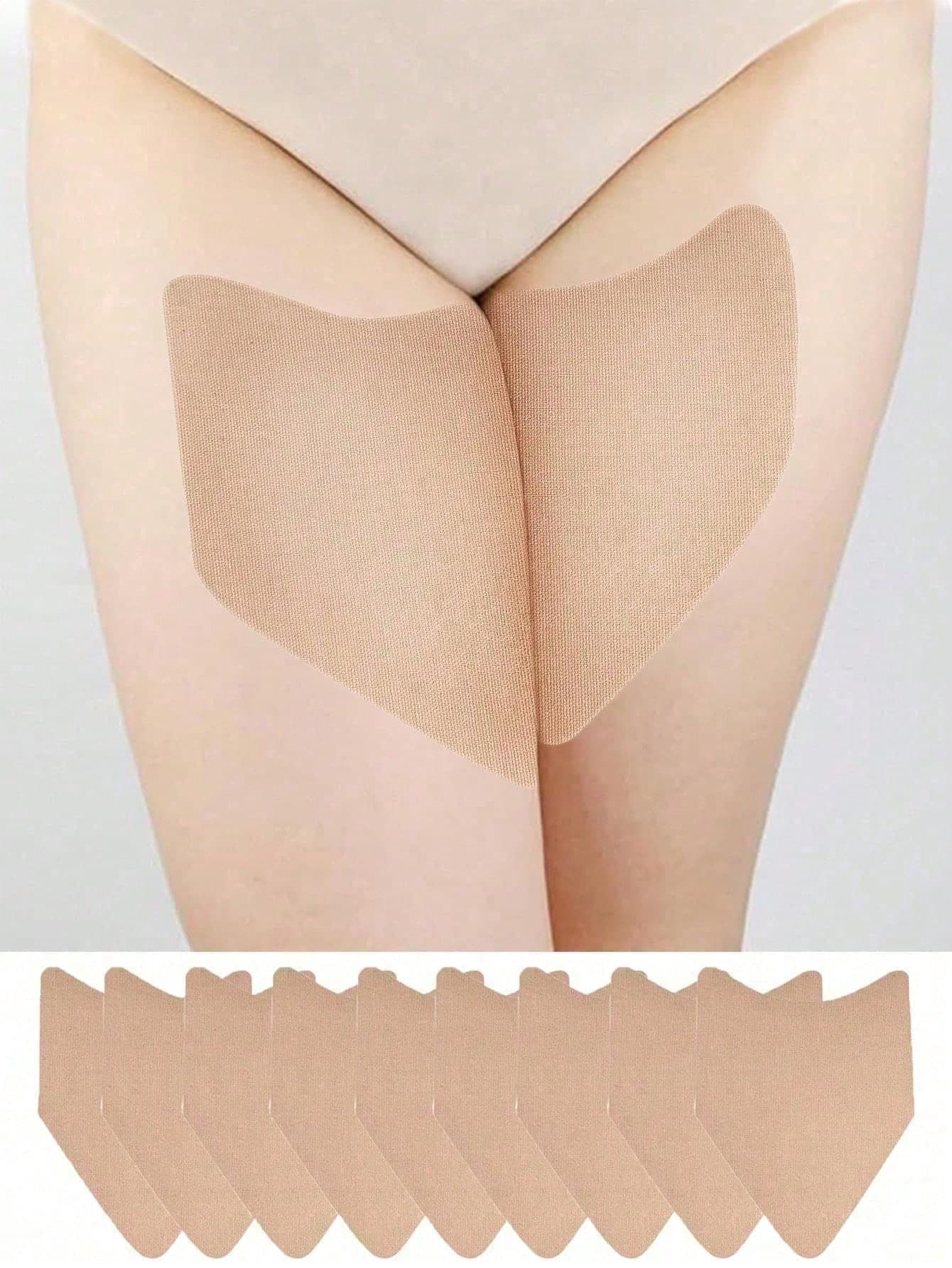 20pcs Invisible Anti-Chafing Thigh Bands, Thigh Friction Protection Tape, Transparent Protective Pads, Suitable For Women's Inner Thighs And Calves, Comfortable Protection