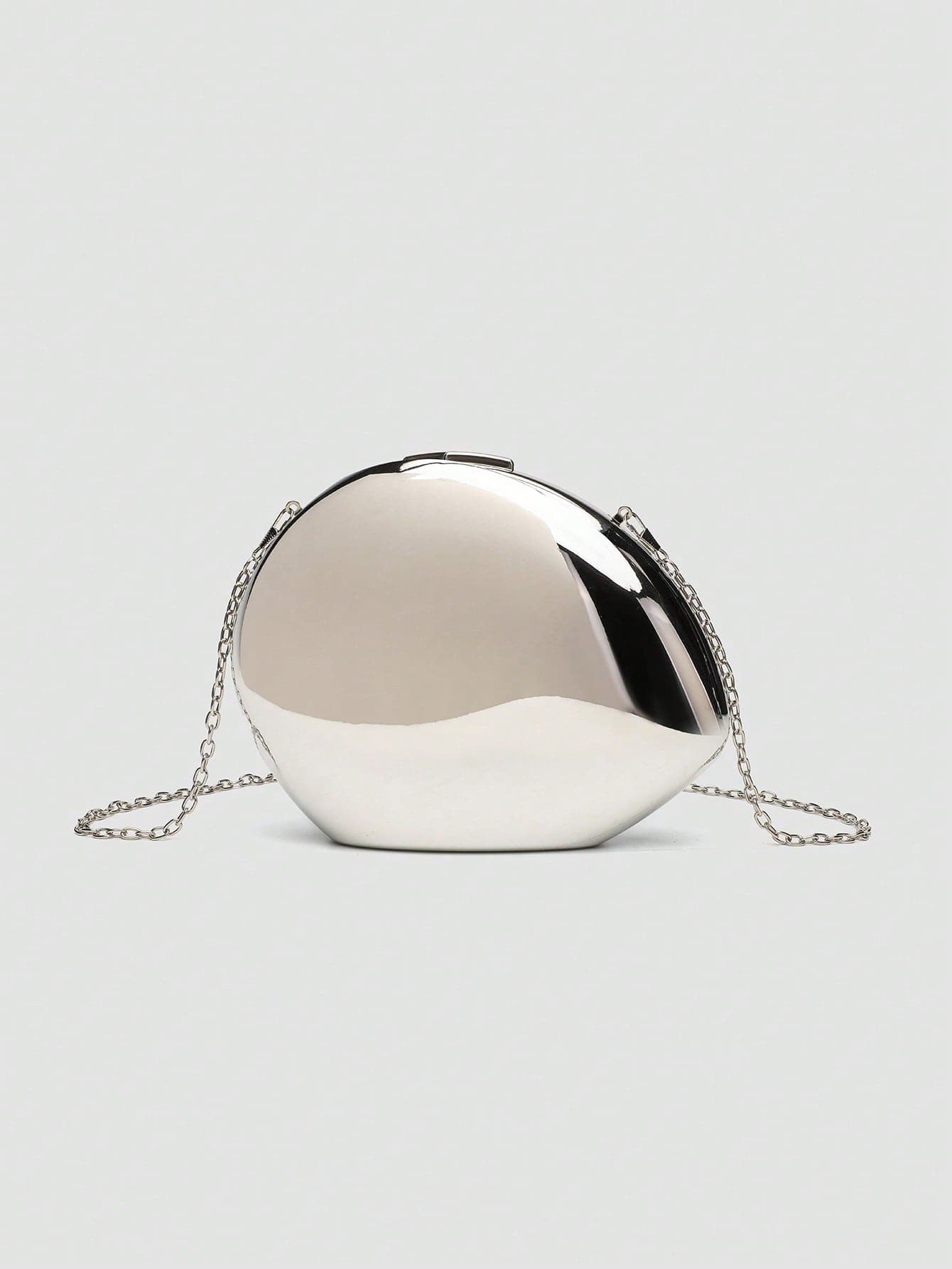 1pc Lightweight Evening Bag, Business Casual Crystal Decor Drawstring Design Transparent Faux Pearl Clutch,Bride