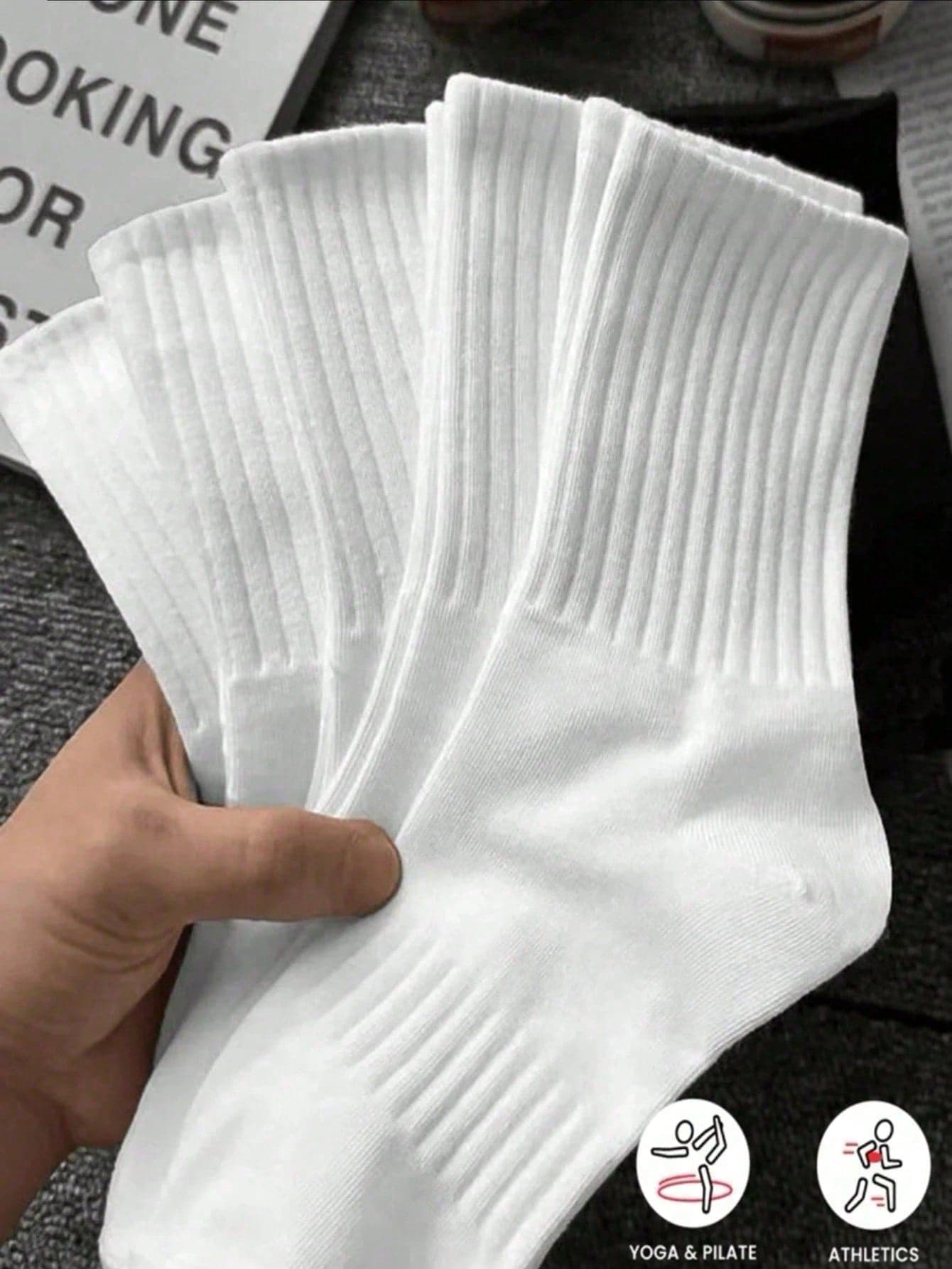 40pcs30pcs Autumn/Winter Sports Unisex Mid-Calf Socks, White Odor-Resistant Sweat-Absorbing Thickened Sports Socks. Comfortable Daily Wear Socks, Couple Casual Socks, Women's Socks, Cute Socks, Girls' Socks, Autumn/Winter/Spring Socks, Mesh Detail, Rail Hole Design, Moisture-Wicking, Soft And Smooth, Suitable For Various Holidays, Sports, Casual, Business And Other Daily Wear, Can Be Worn All Year Round 20pcs18pcs12pcs10pcs8pcs6pcs4pcsa2pc