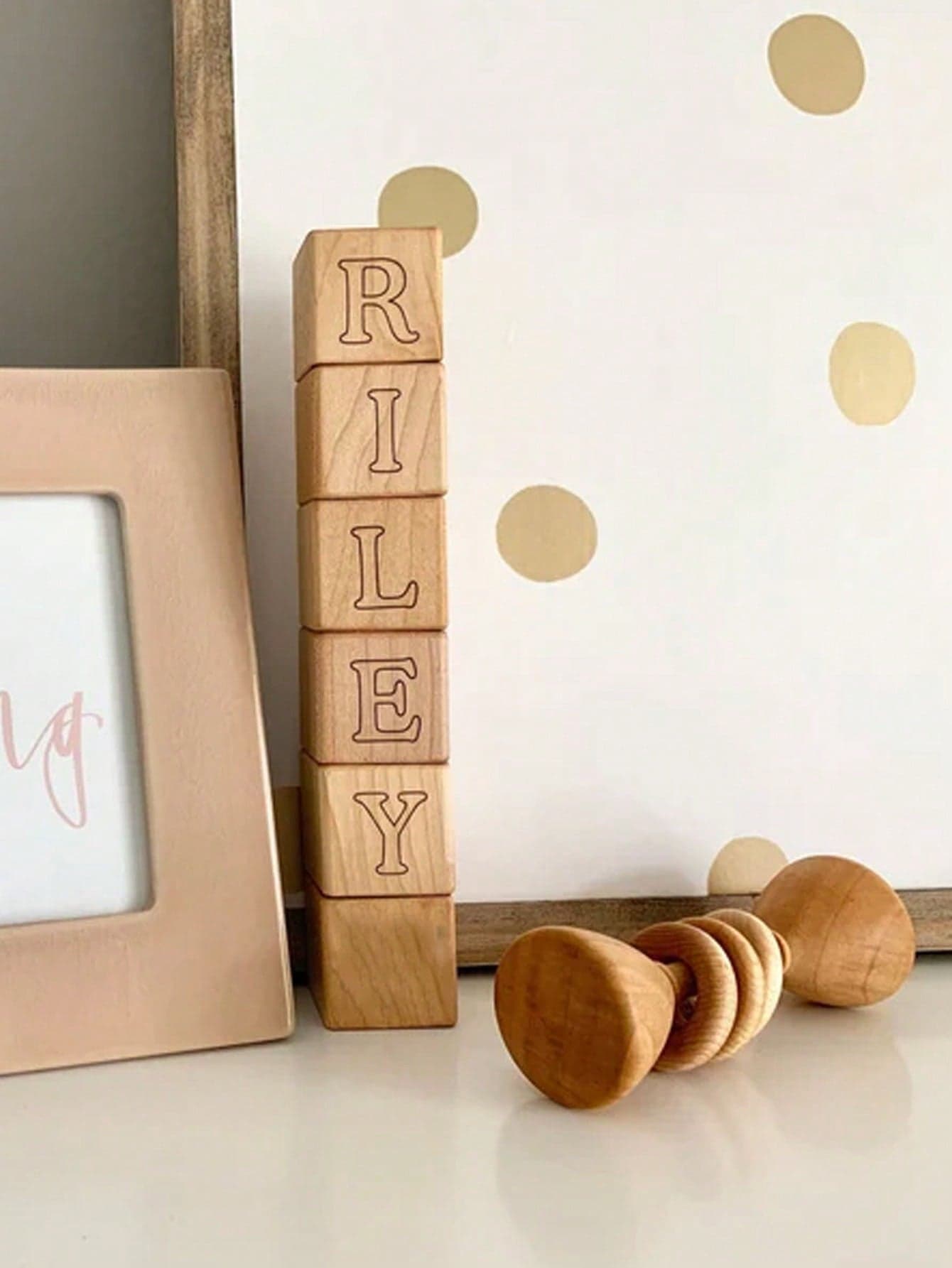Personalized Wooden Name Blocks Custom Letter Pregnancy Announcement Bedroom Shower Decor Postpartum Photo Props Memorial Gift Home Decor, Nursery Decor