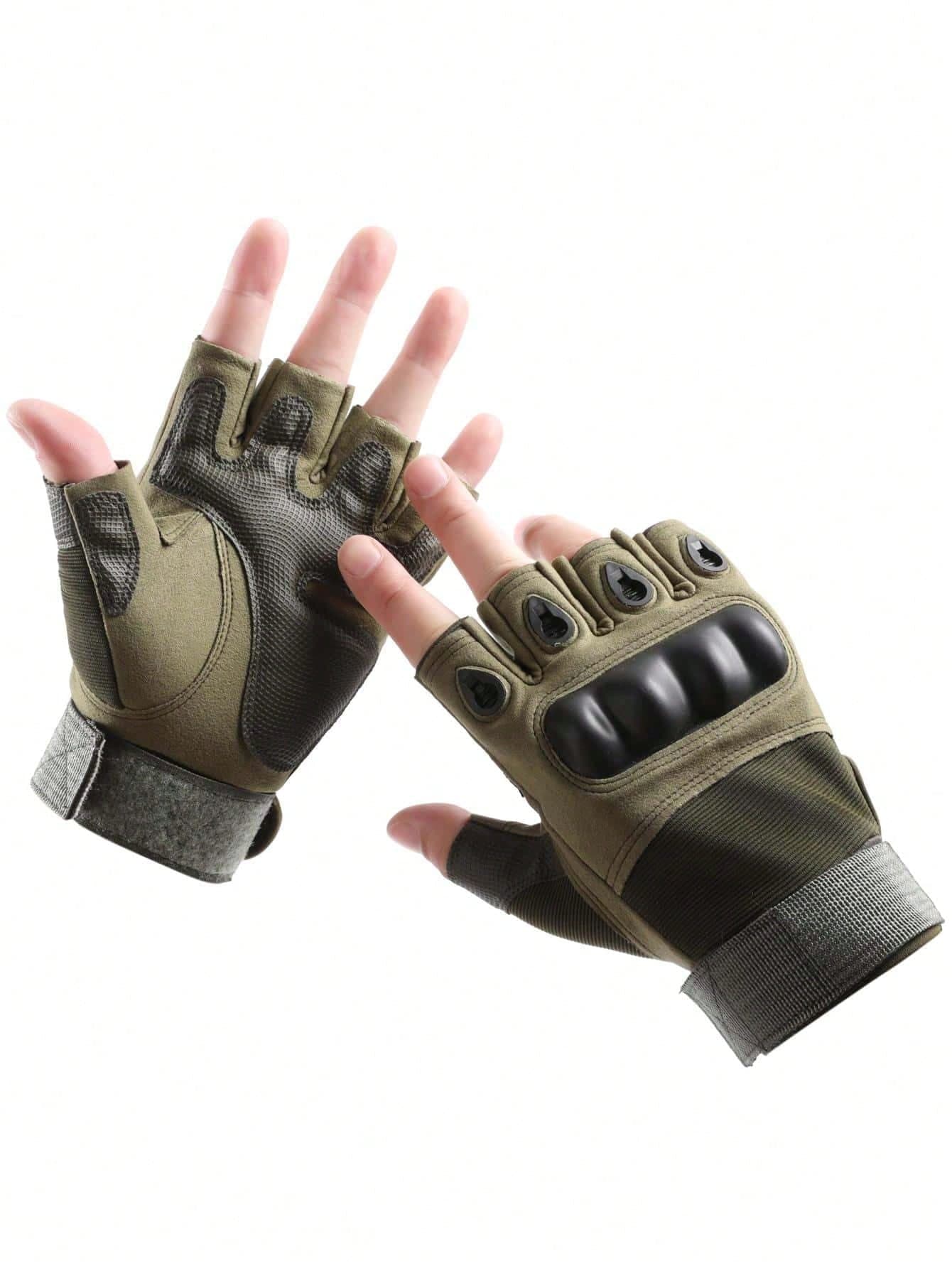 1 Pair Half Finger Protective Motorcycle/Outdoor Cycling Gloves