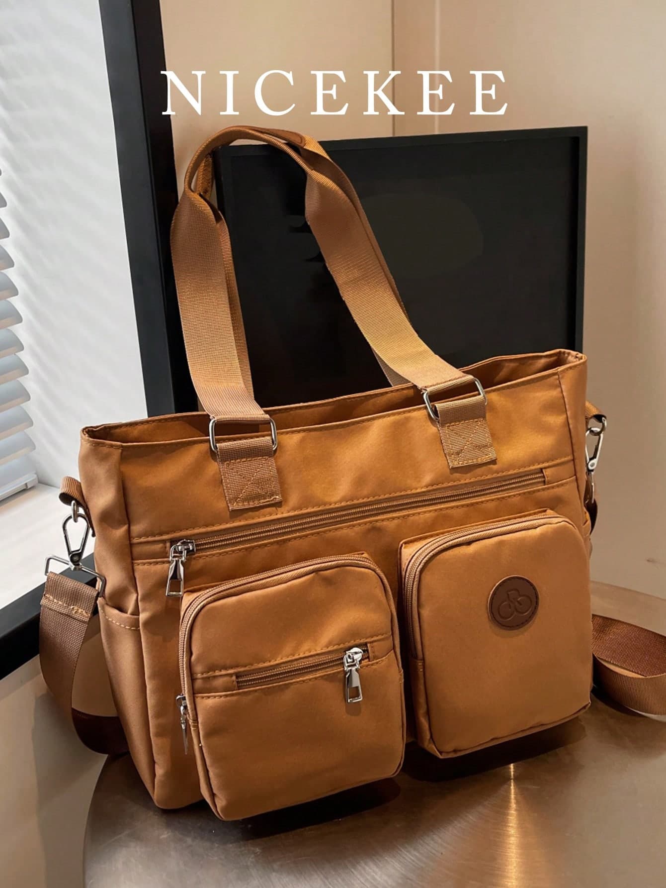 New Retro Style Large Capacity Handbag, Solid Color Fashion Versatile Women's Shoulder Bag, Casual Minimalist Adjustable Strap Crossbody Bag Suitable For Outings, Dates, Shopping, Daily Commute
