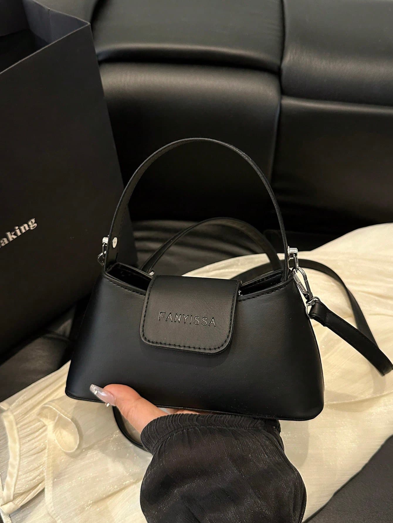 Fashionable Mini Solid Color PU Zipper Handbag, Suitable For Women Shopping, Dating, Party, Gift And Daily Use