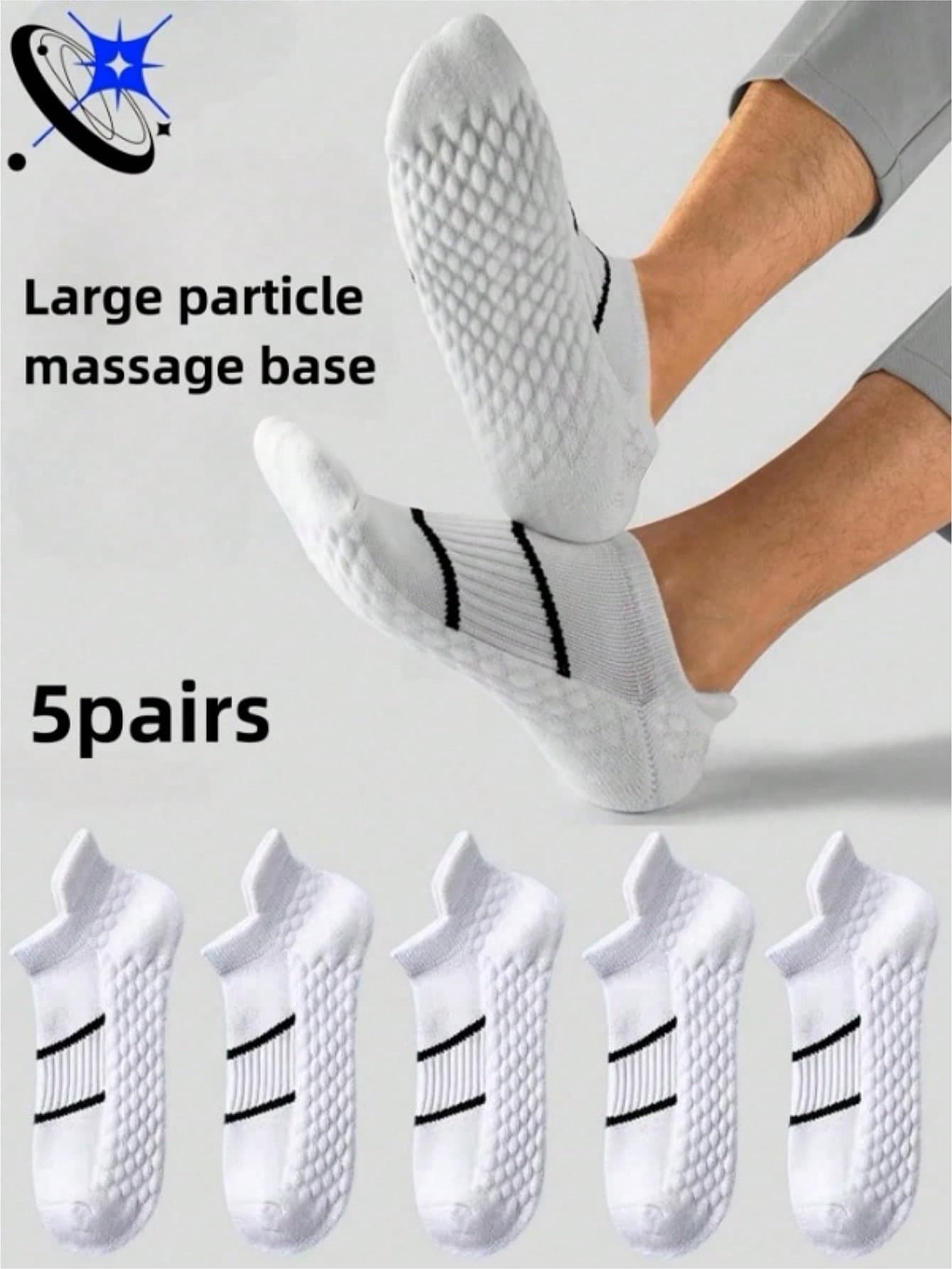 5 Pairs Men's Classic Massage Bottom Leg Warmers, Suitable For Casual, Home, Outdoor, Sports, Comfortable Soft Short Leg Warmers For Daily Life, Winter Leg Warmers Set - Soft Comfortable Winter Leg Warmers Christmas Gift For Dad, Unisex, Suitable For Cold Weather, Long Leg Warmers, Winter Leg Warmers, Suitable For All Year Round, 4 Seasons Leg Warmers | Multiple Colors Available[Must-Have For Sporty Guys]