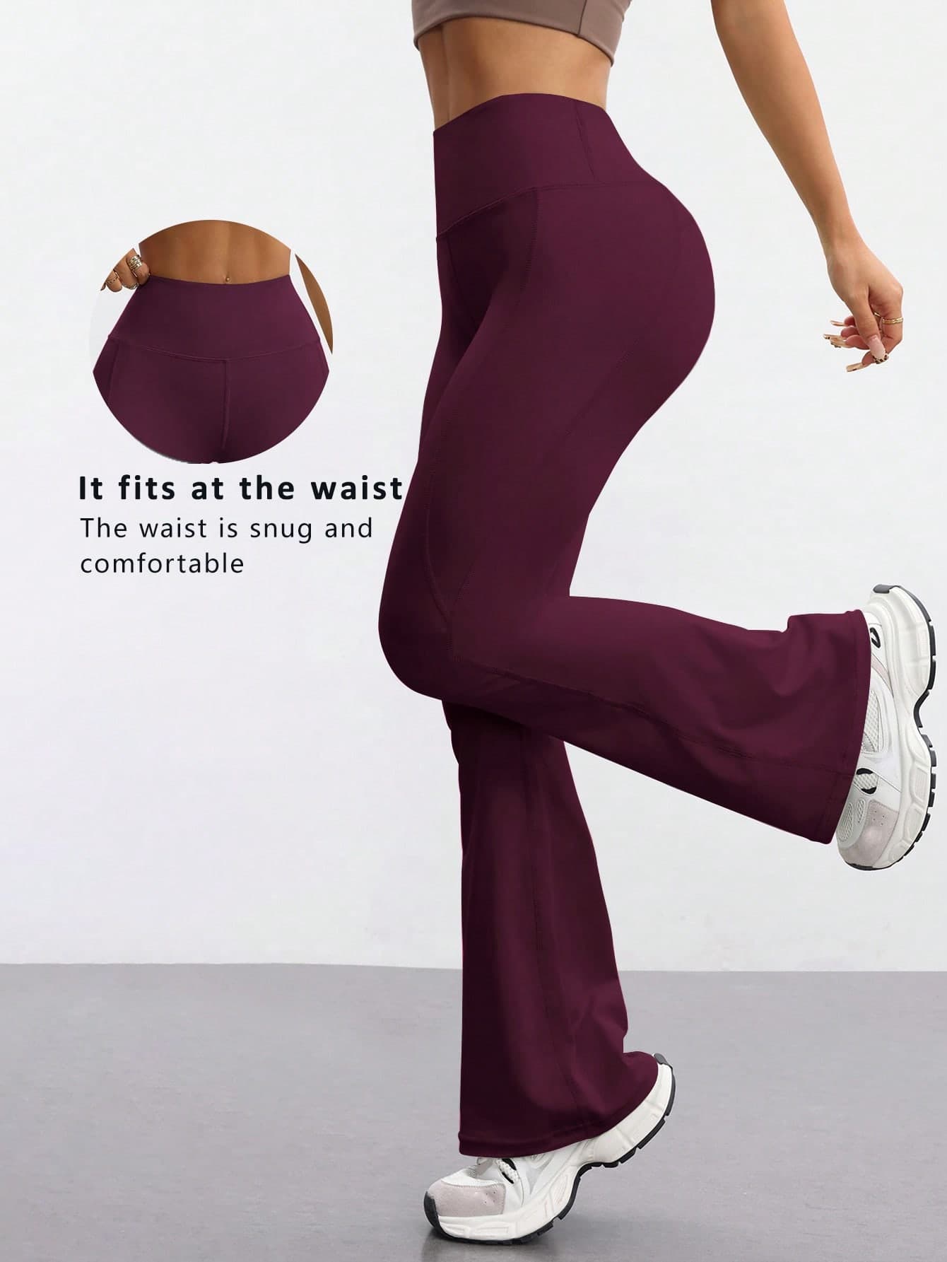 FWH Fashionable Casual Minimalist Butt-Lifting Flared Pants, Elegant Street Style, Vintage Slimming, Low-Key Luxury, Leg-Lengthening, Classic Minimalist High-Waist Versatile Flared Pants, European Waist-Cinched Design, Fitness Yoga Daily Streetwear, High-End Relaxed Fashion Comfortable, Vintage Luxury High-Waist Flared Pants, Women's Sports Flared Long Pants