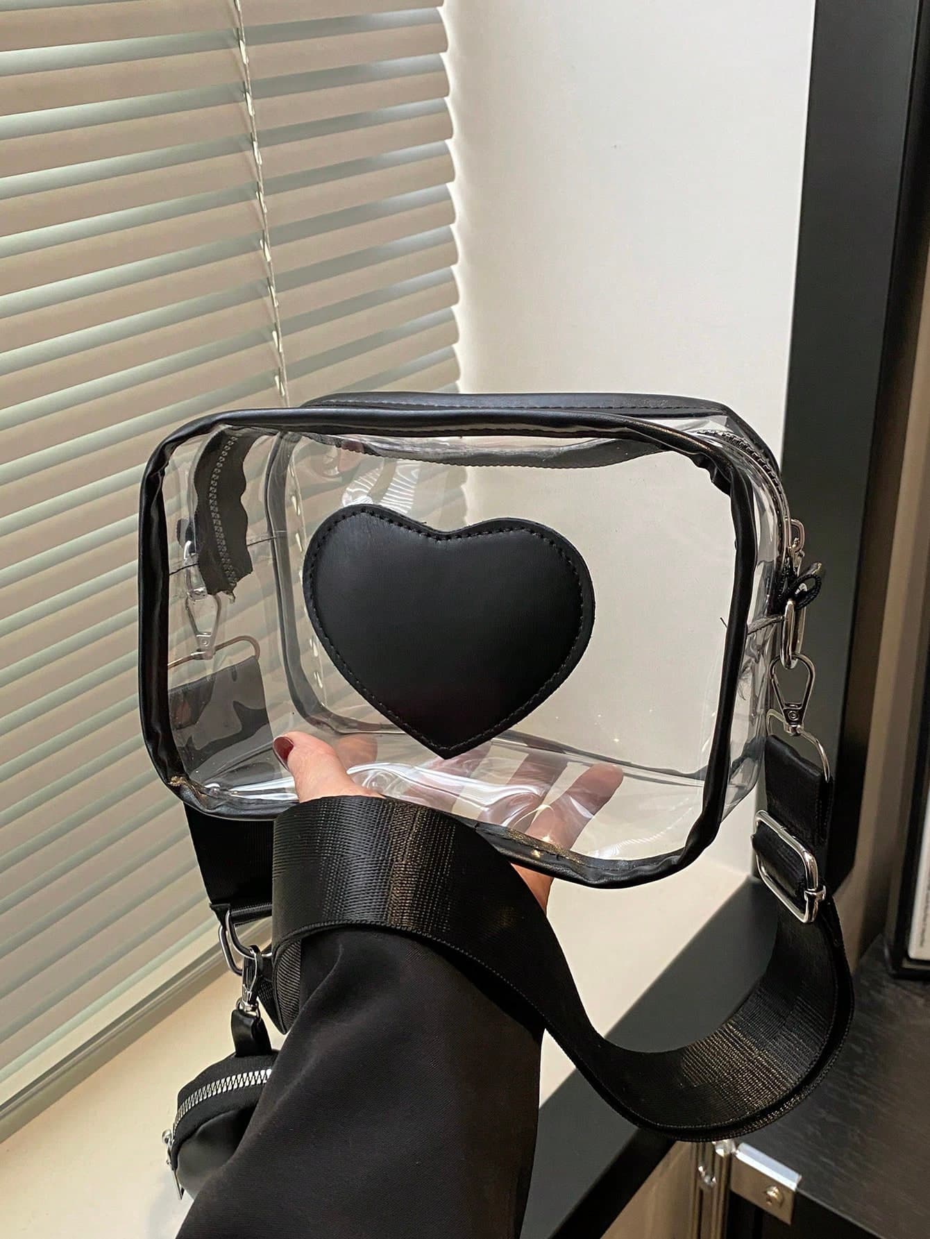 2pcs Transparent Bag Set With Coin Purse, Waterproof PVC Mini Square Bag, Versatile Large Capacity Crossbody Bag, Summer 2026