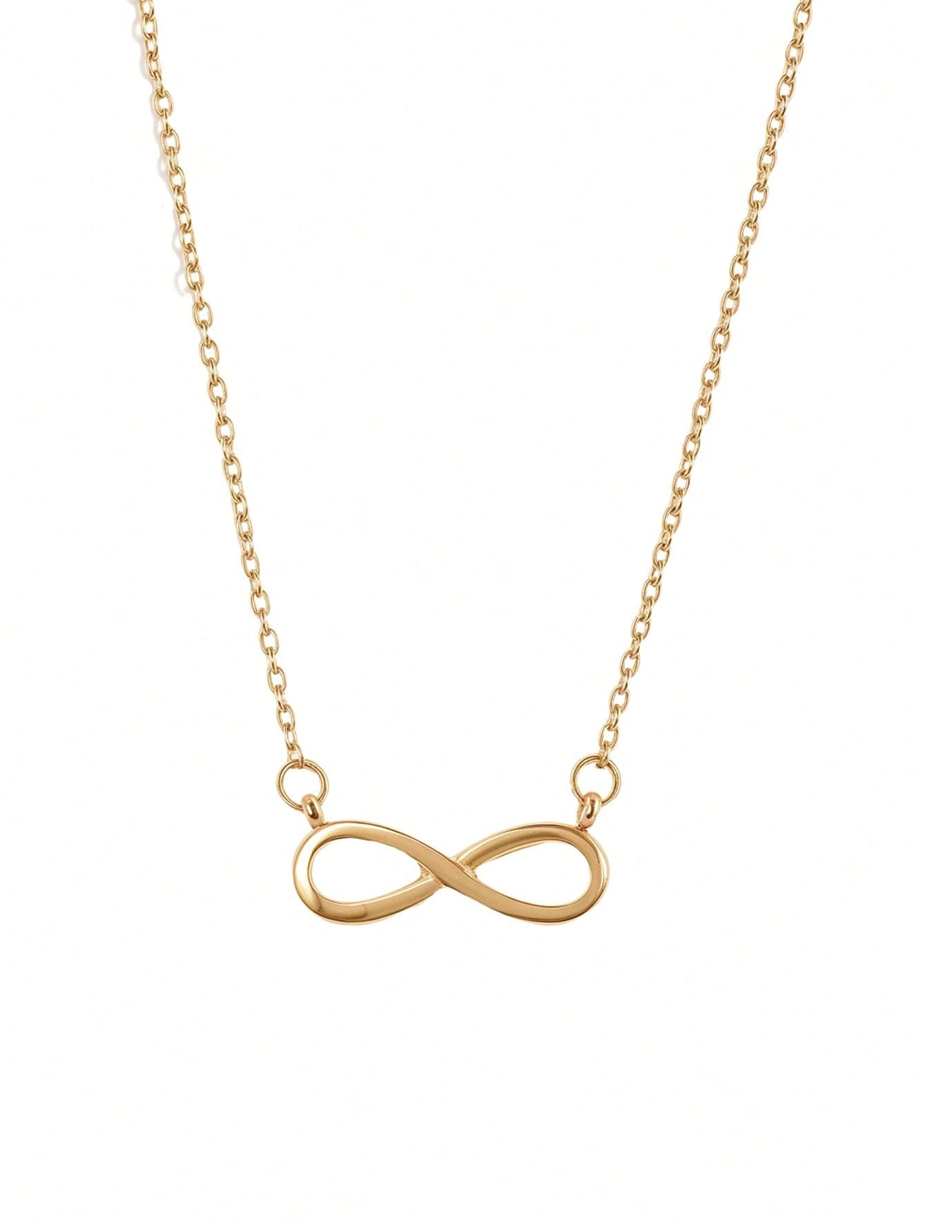 1pc Minimalist Elegant Versatile Infinity Symbol & Rose Pattern Oval Pendant Necklace, Luxurious Retro Choker Suitable For Daily Wear