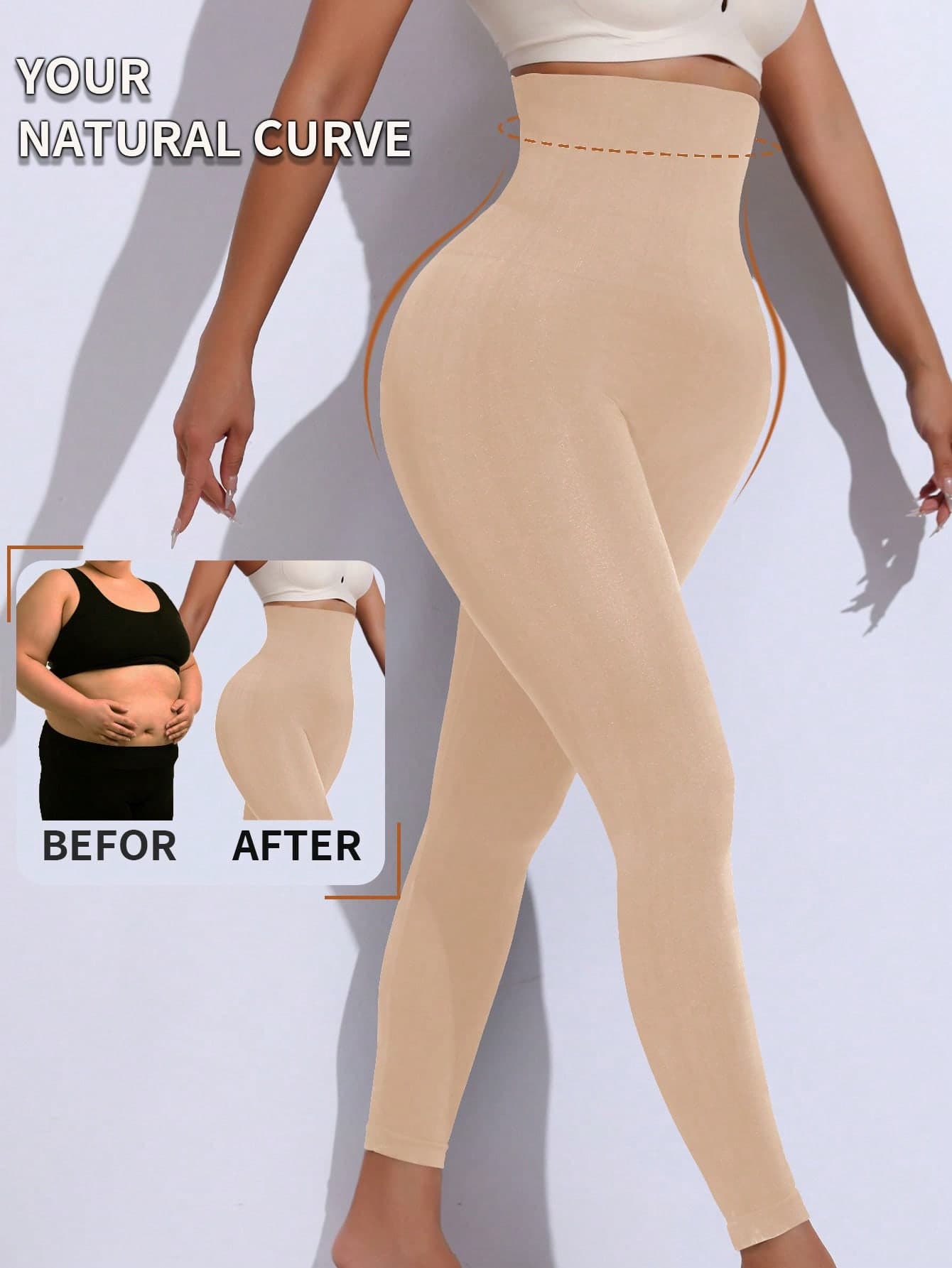 Women's Slimming Pants, High Waist Compression Leggings, Seamless Yoga Pants, Tummy Control Shapewear, Butt Lifting Workout Tights, Fitness Gym Skinny Trousers