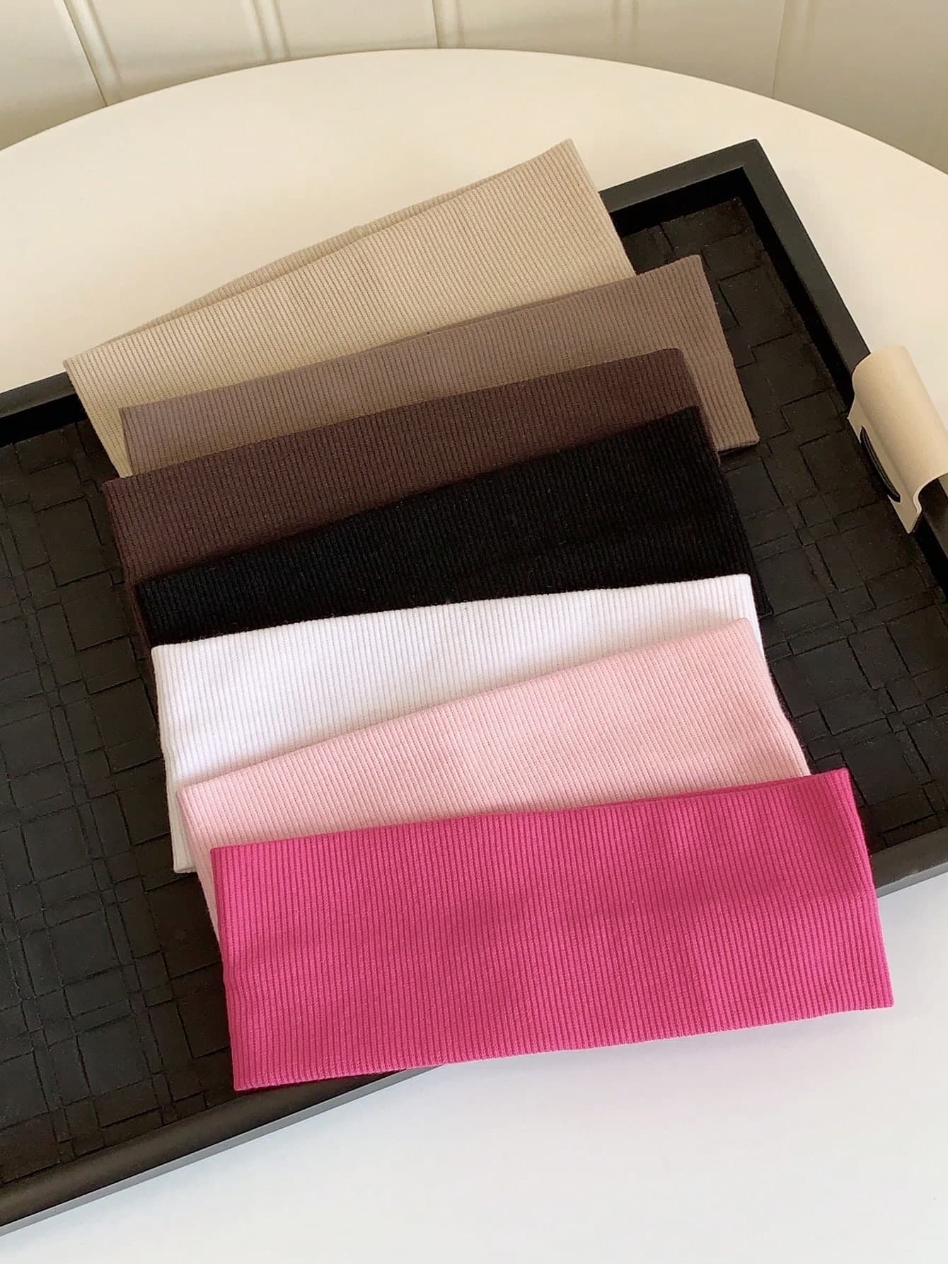 Livesso Girlish! 4pcs/Pack Solid Color Basic All-Match Sport Headbands, Korean Style Fashionable Wide-Band Hair Accessory, Ideal For Casual & Outdoor Activities Turban Headband Sweatband, School Stuff, College Fall Winter Hair Band Hair Accessories For Women For Vacation Outfits Woman Elegant Scarf Women Bandanas Soft Headwrap Summer Outfits