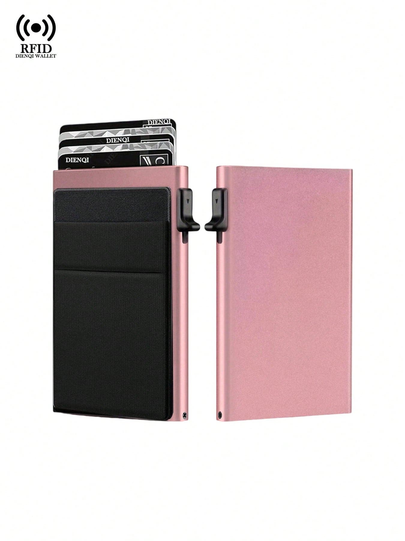 Aluminum Alloy Anti-Theft Bank Card Holder Wallet Mini Wallet For Men And Women Birthday/Valentine's Day/Father's Day Gift Travel Back To School For Women Wallet Purse Wallet RFID Wallet Card Wallet Wallet