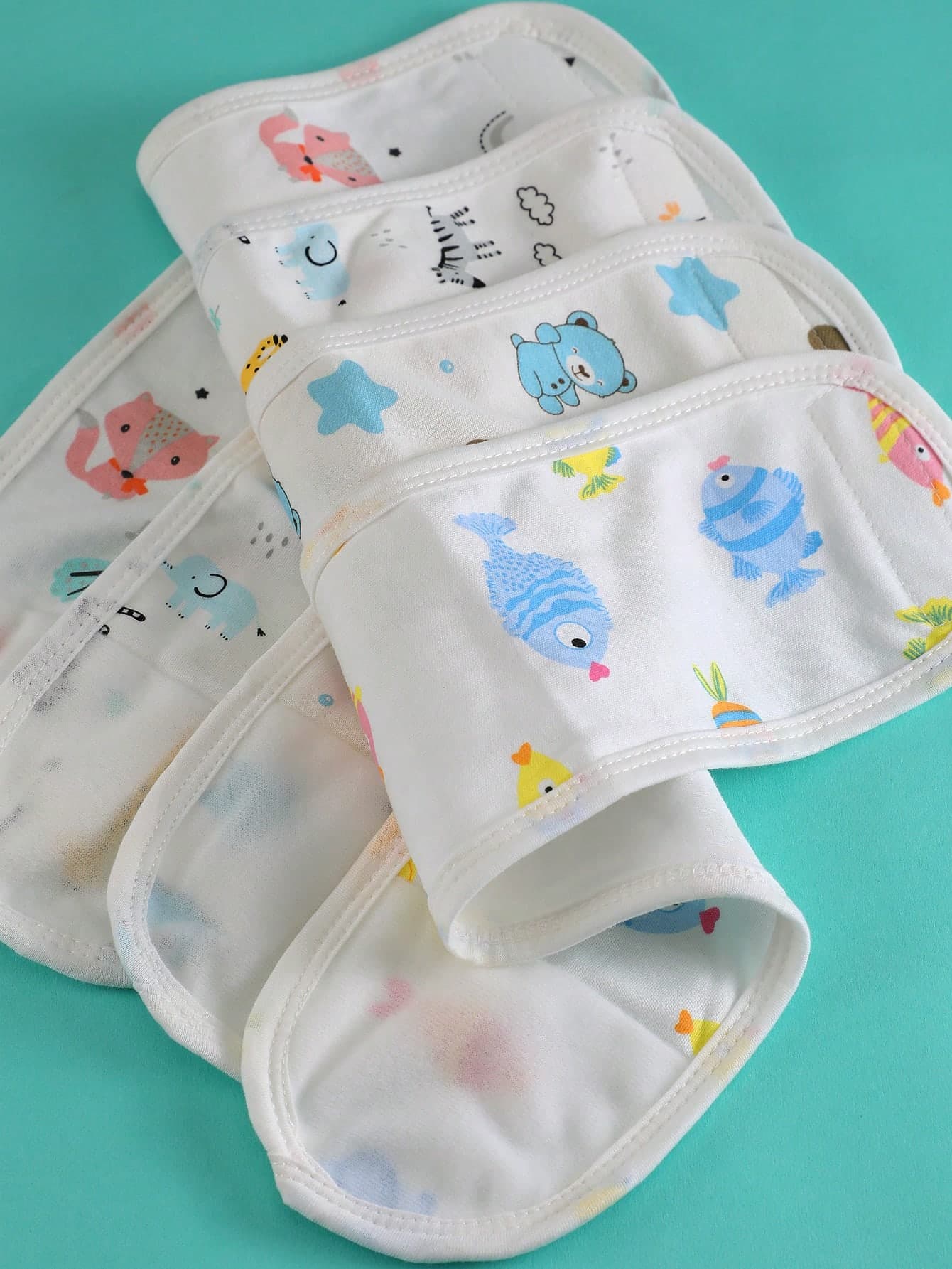 4pcs Newborn Baby Umbilical Cord Care Belly Band, Comfortable & Warm Infant Abdominal Band, Baby Swaddle Belly Band, Prevent Baby's Belly From Getting Cold, Breathable Soft Belly Wrap, Suitable For Baby Shower Gifts, Outdoor Activities, Newborn Essentials