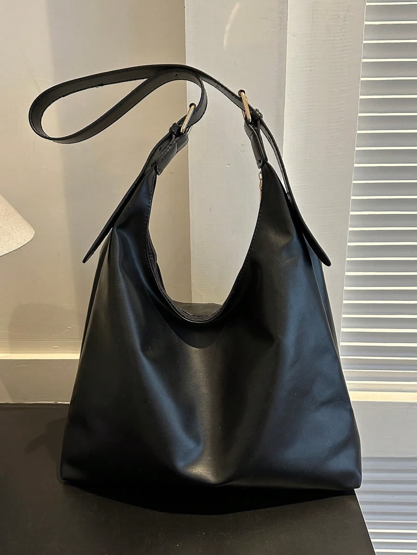 Vintage Large Capacity Soft Solid Color Women's Shoulder Bag, Multi-Functional Crossbody Bag, Handheld Women's Shoulder Bag, Large Capacity Crossbody Handbag, Casual Work Bag, New Fashion Large Capacity Women's Bag