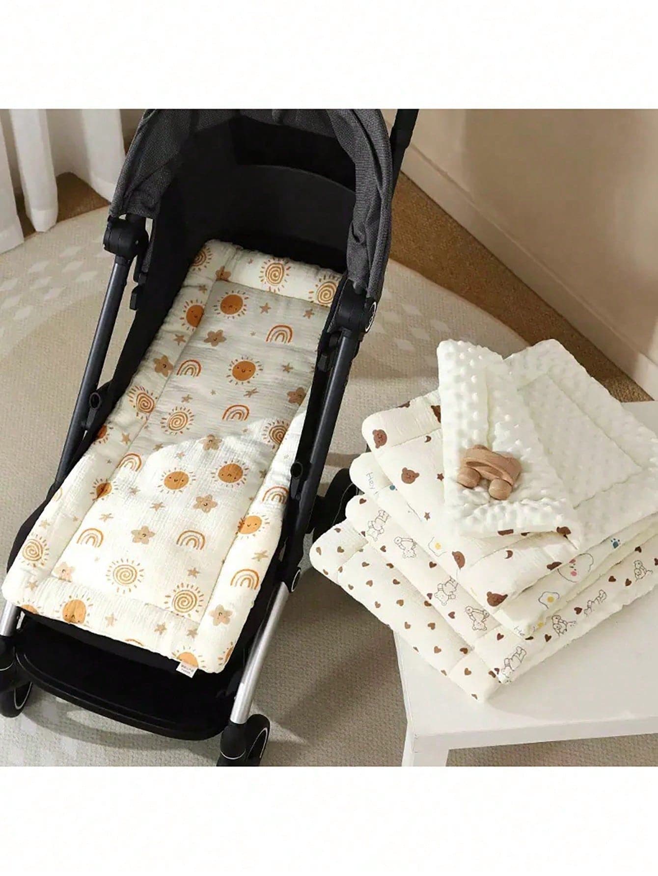 1pc Warm Baby Stroller Seat Cushion, Stroller Accessory, All-Season Universal Baby Seat Pad For Stroller