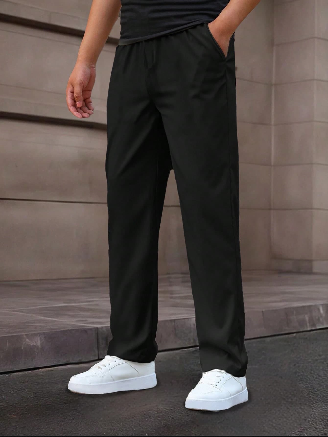 1pc Teen Boys Fashionable Casual Retro Street Wear Straight Leg Cargo Pants, Versatile For Daily, Outdoor, Sports, Spring/Summer