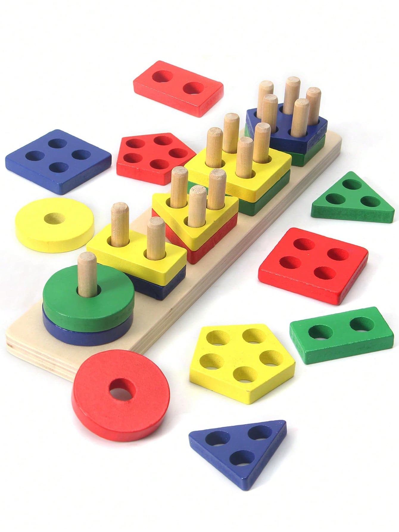 5 Sets Montessori Cylinder Toys, Helps Improve Perception, Concentration And Visual Training. Suitable For Kindergarten And Preschool Educational Materials.