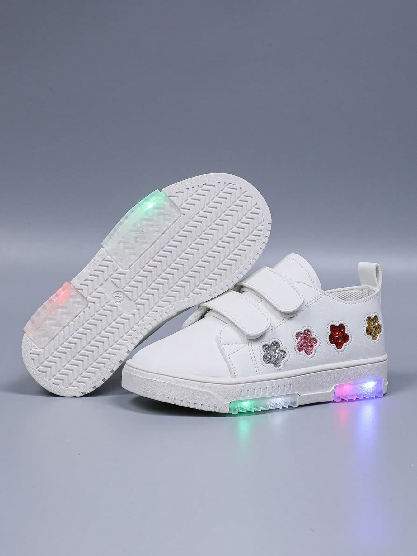 1 Pair Cute Cartoon LED Light-Up Breathable Sports Shoes, Suitable For Boys And Girls - Casual, Shock-Absorbing, All-Season Non-Slip Outdoor Running And Walking Shoes