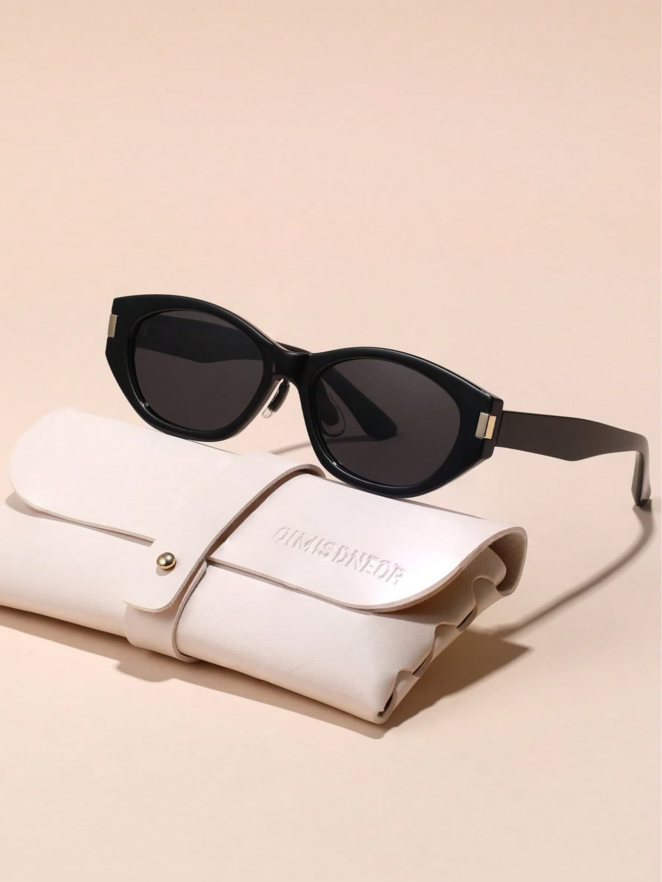1pc TR Frame TAC Lens Oval Luxury Elegant Sophisticated High Quality Brand Design Women's Fashion Glasses, Suitable For Driving, Shopping, Outdoor Activities, Summer Tropical Beach Vacation Accessories, Ideal Gift Choice