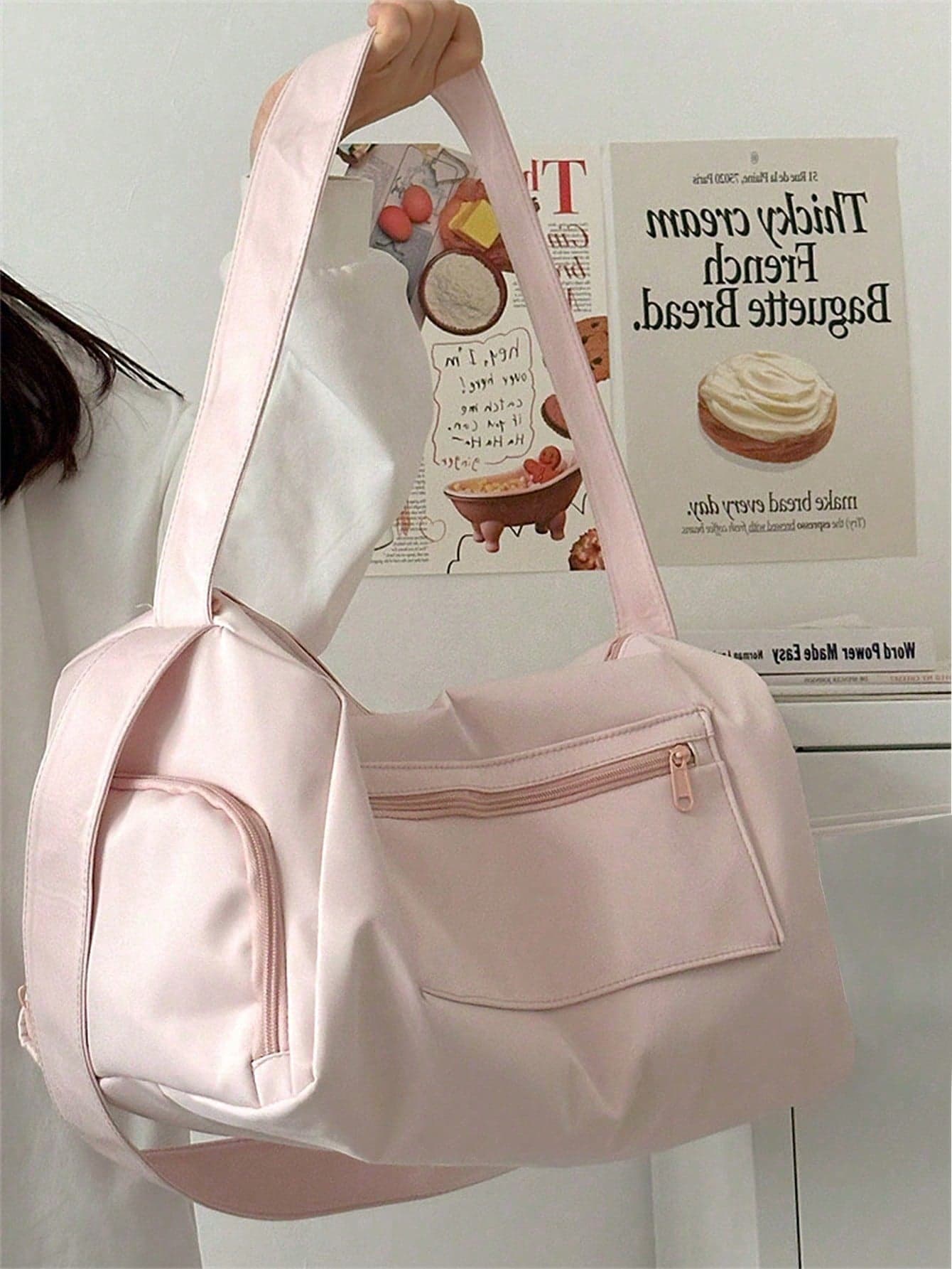 Fashionable Sports Yoga Short Distance Travel Bag, Suitable For Travel, Campus, Dormitory, Training, Swimming, Fitness Bag, Adjustable Shoulder Strap