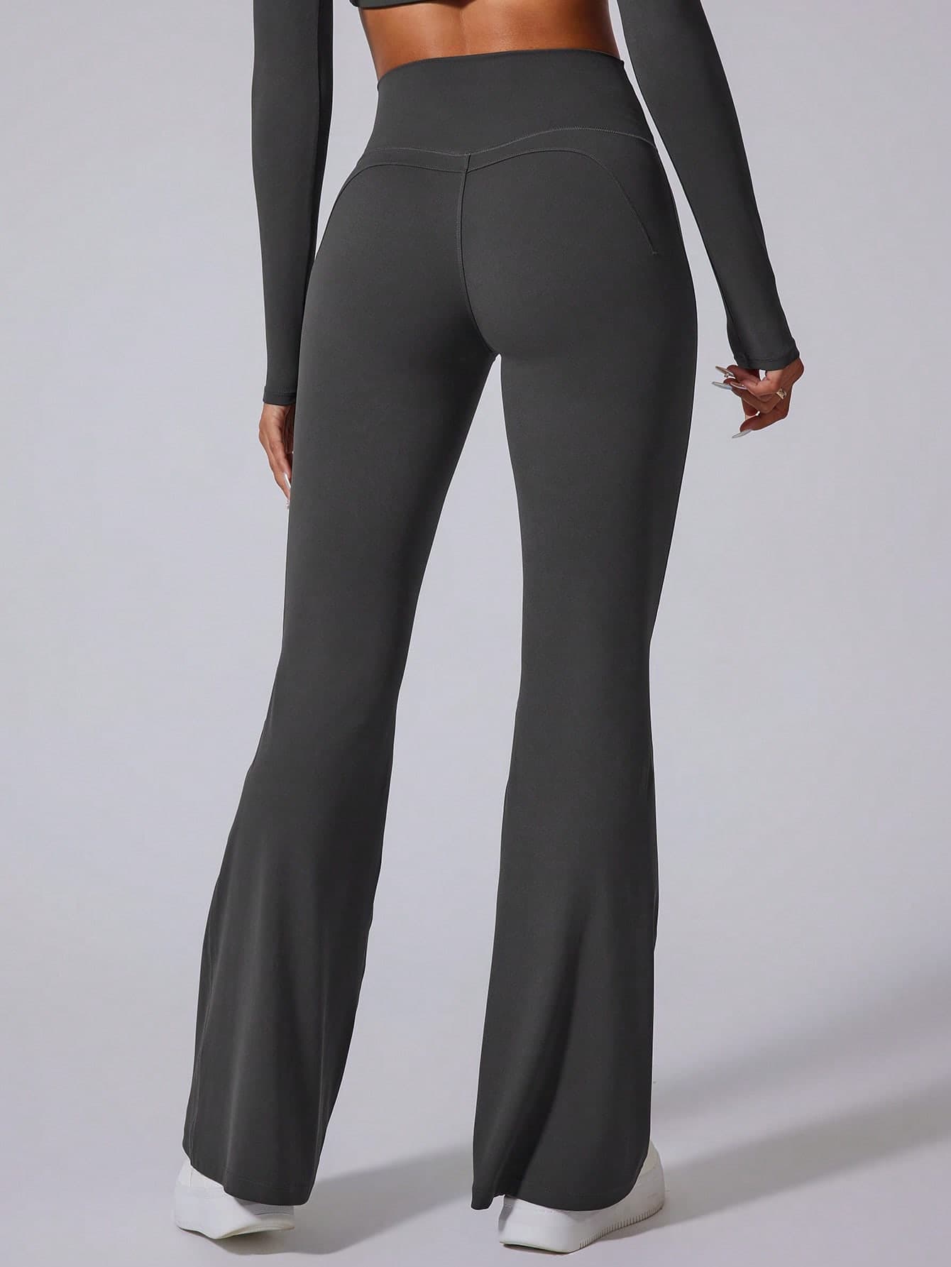 MASKERT Women's Yoga Flared Pants, High Elasticity, Comfortable & Skin-Friendly, Casual Pants, Yoga Leggings Sports